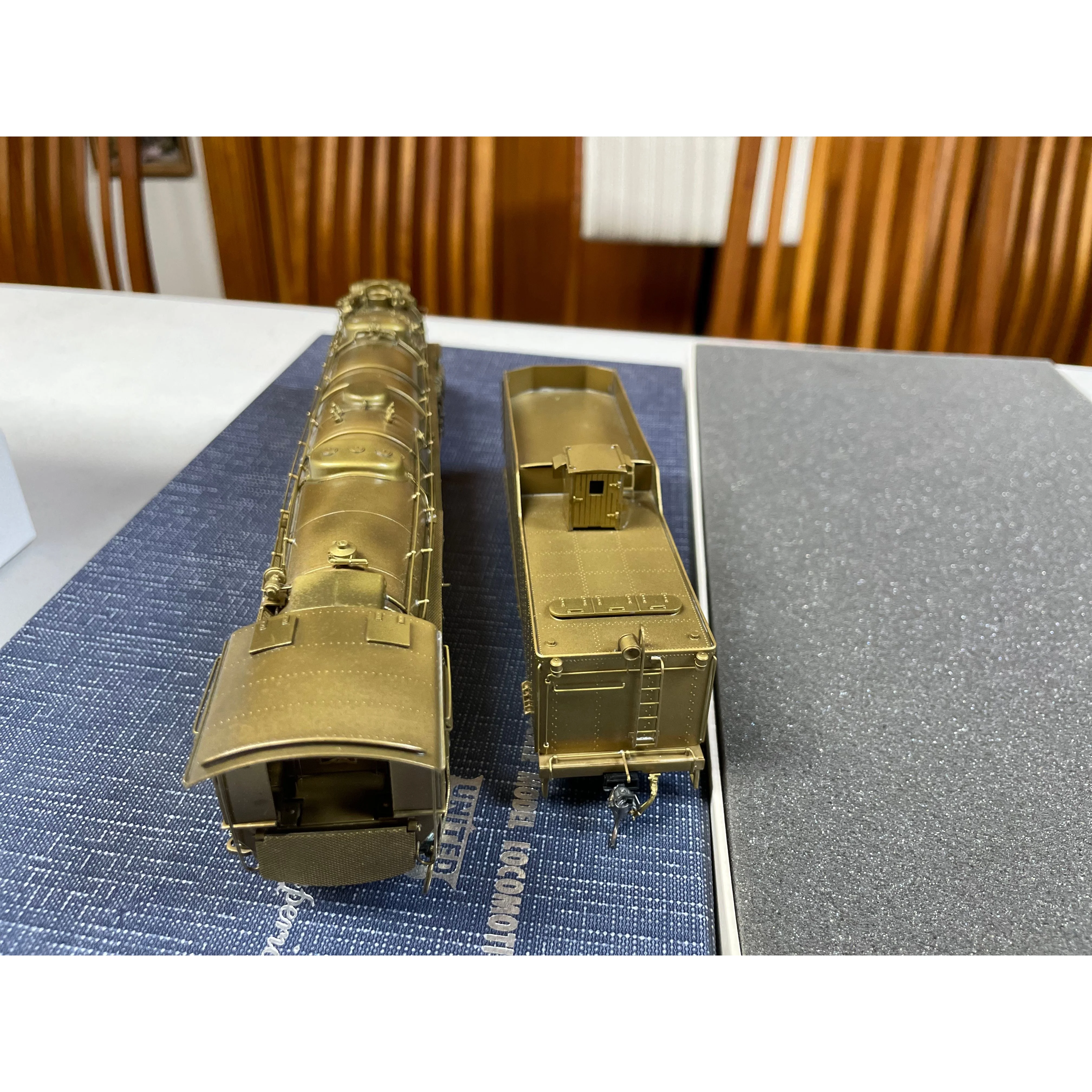 United Scale Models D&RGW L-131 Brass 2-8-8-2 Steam Loco Pacific Fast Mail 1/87 LNIB — photo 15
