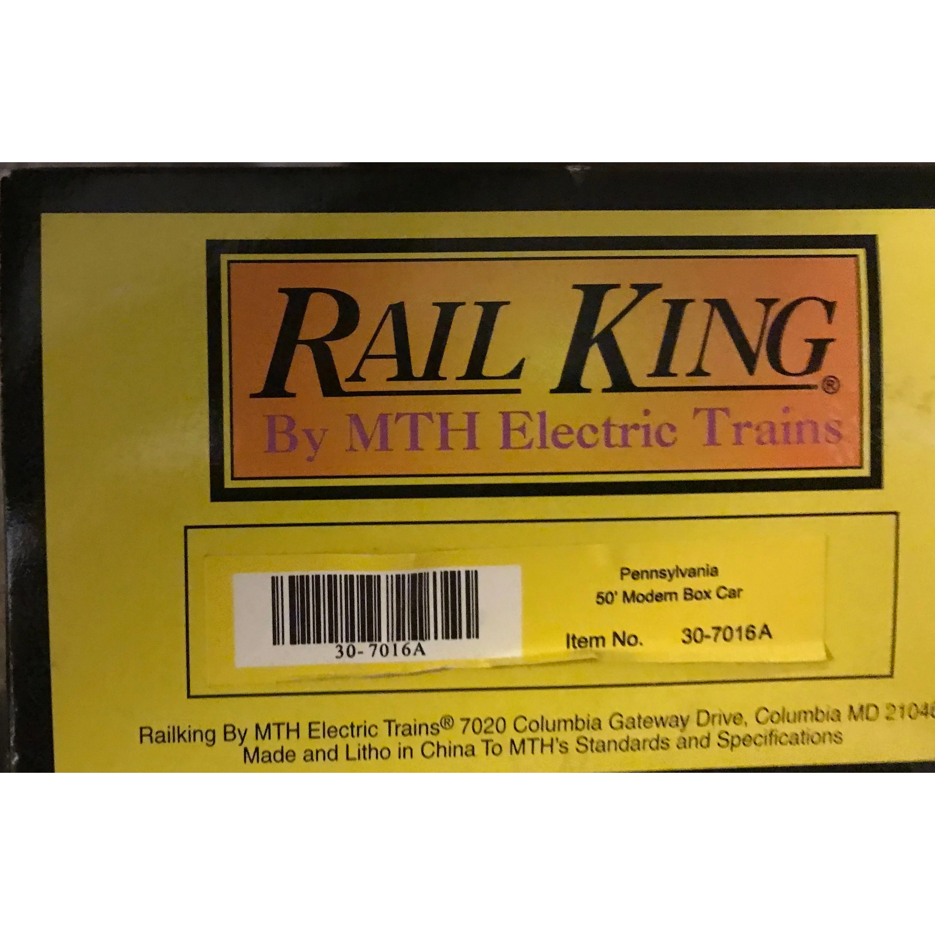 RAIL KING O SCALE #30-7016A PENNSYLVANIA 50' MODERN BOX CAR - Image 4