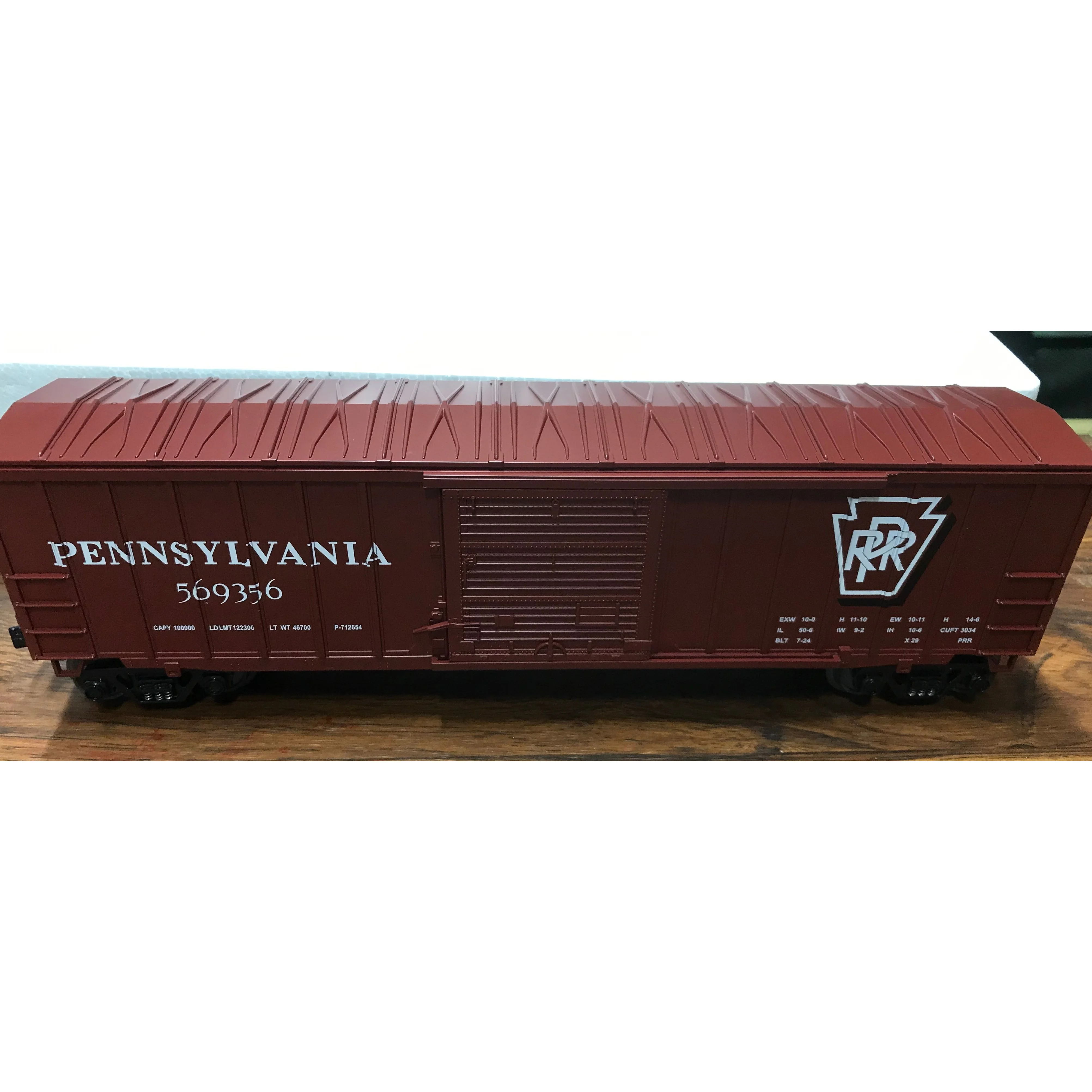 RAIL KING O SCALE #30-7016A PENNSYLVANIA 50' MODERN BOX CAR - Image 1