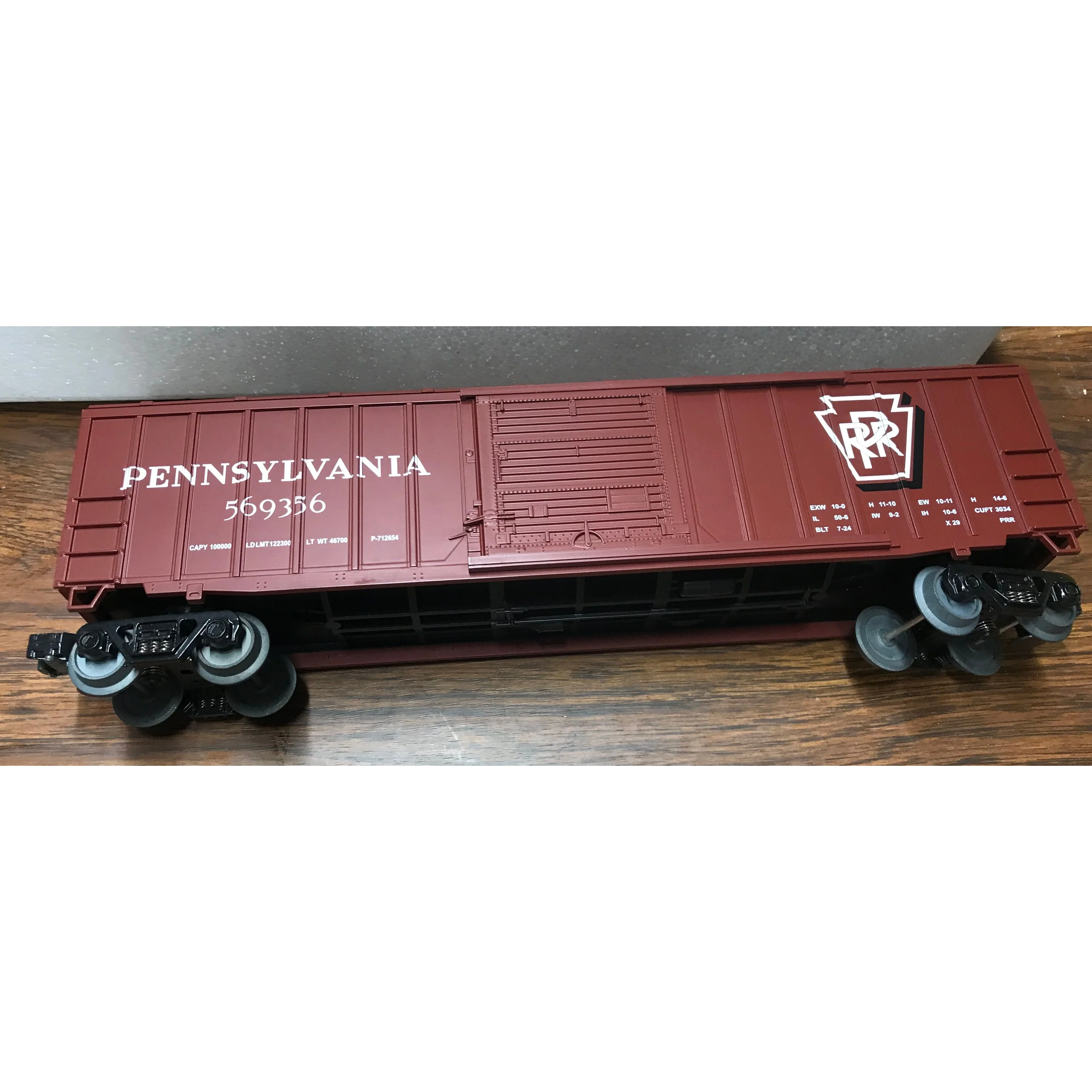 RAIL KING O SCALE #30-7016A PENNSYLVANIA 50' MODERN BOX CAR - Image 2