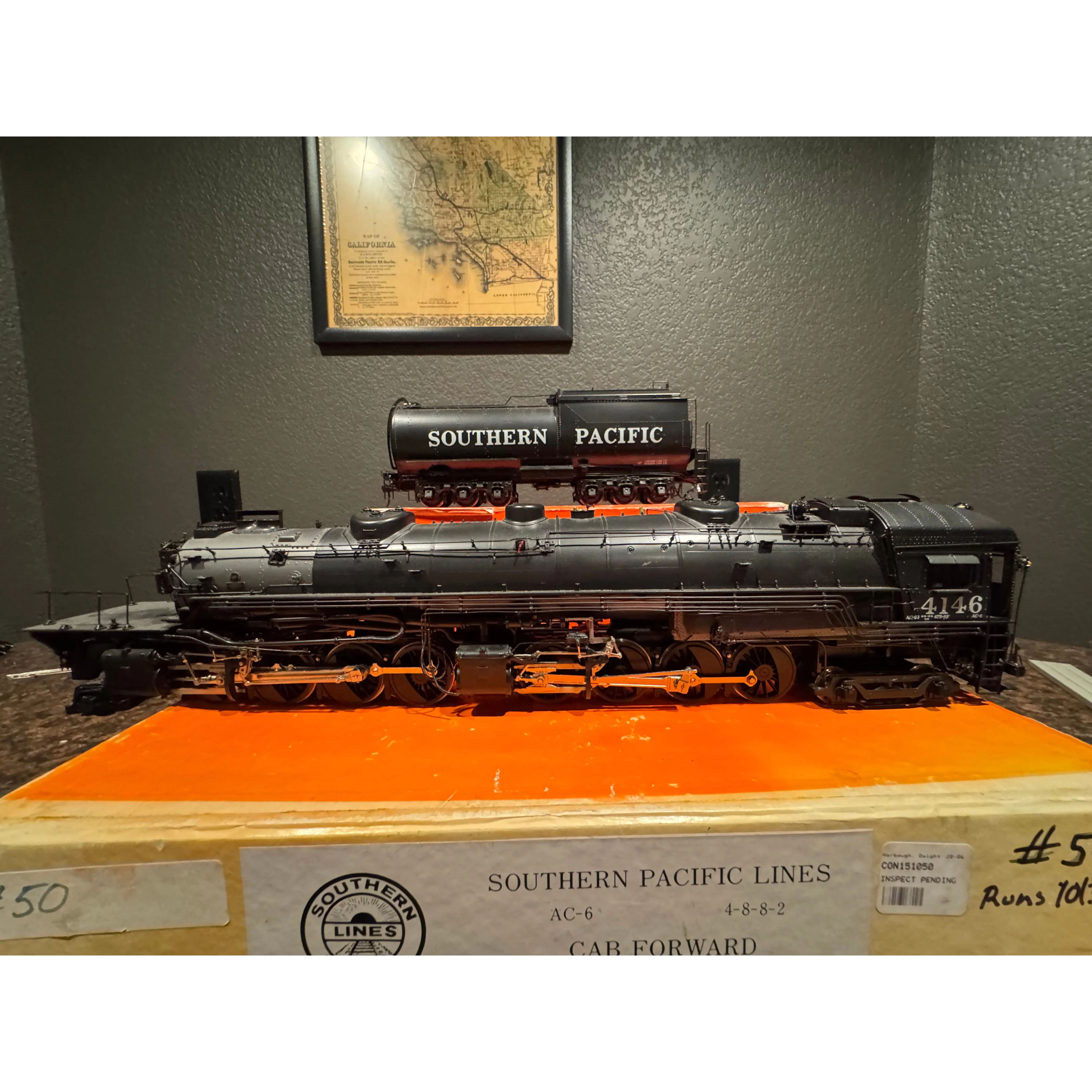 Precision Scale Crown Series Southern Pacific AC-6 Cab Forward 4-8-8-2 Pro Paint — photo 10