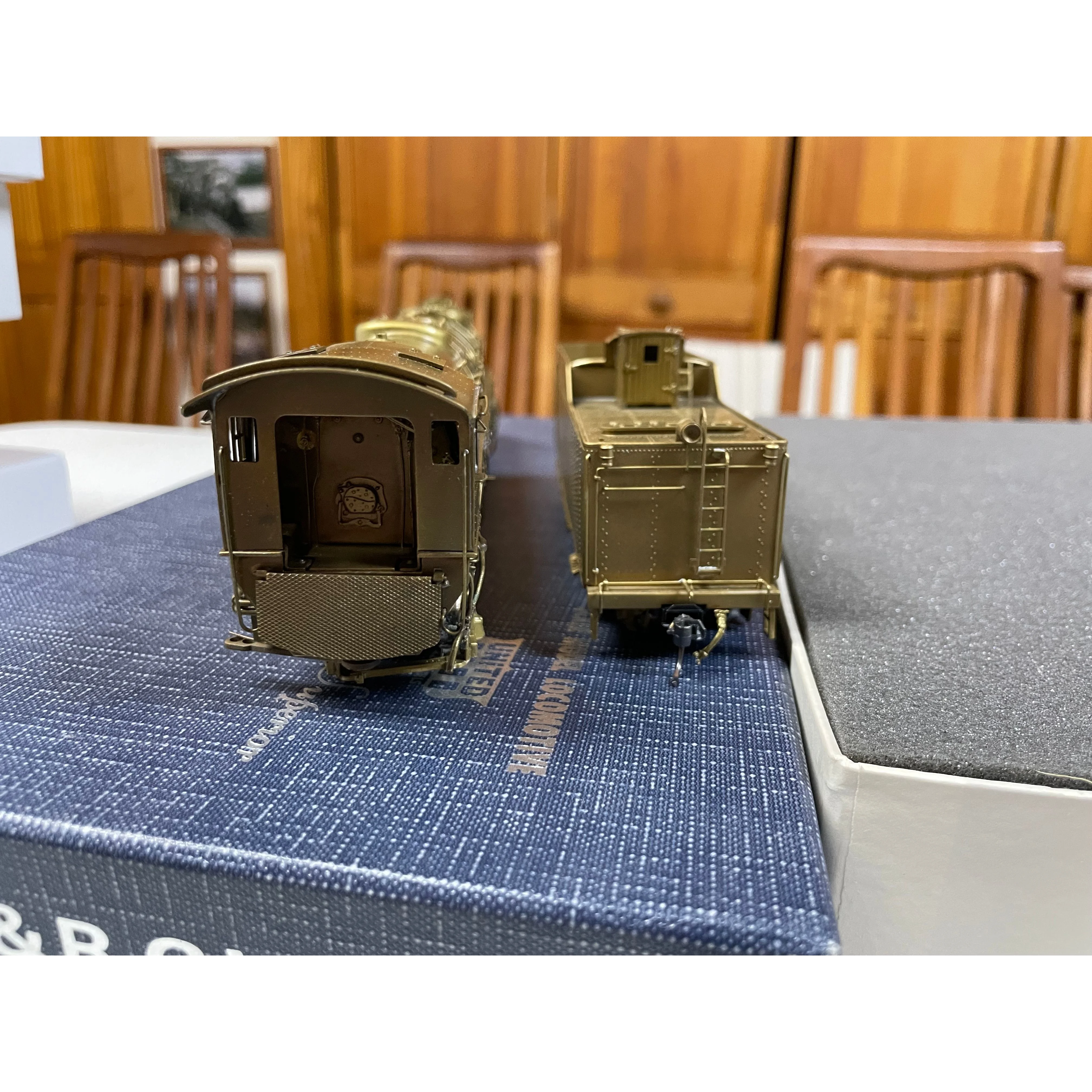 United Scale Models D&RGW L-131 Brass 2-8-8-2 Steam Loco Pacific Fast Mail 1/87 LNIB — photo 14