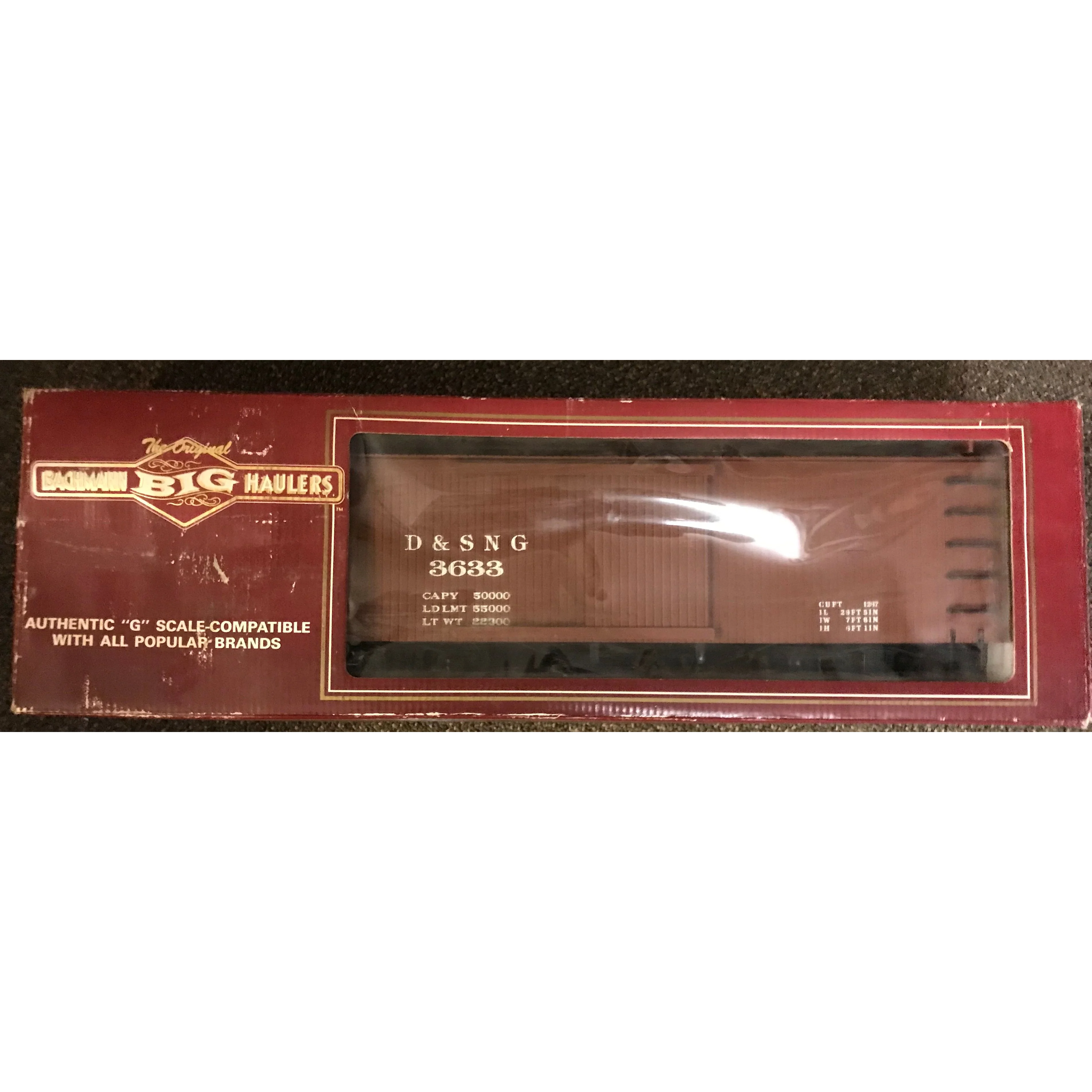 Bachmann 93322 G Scale Big Haulers Durango & Silverton N.G. Box Car - Image 3