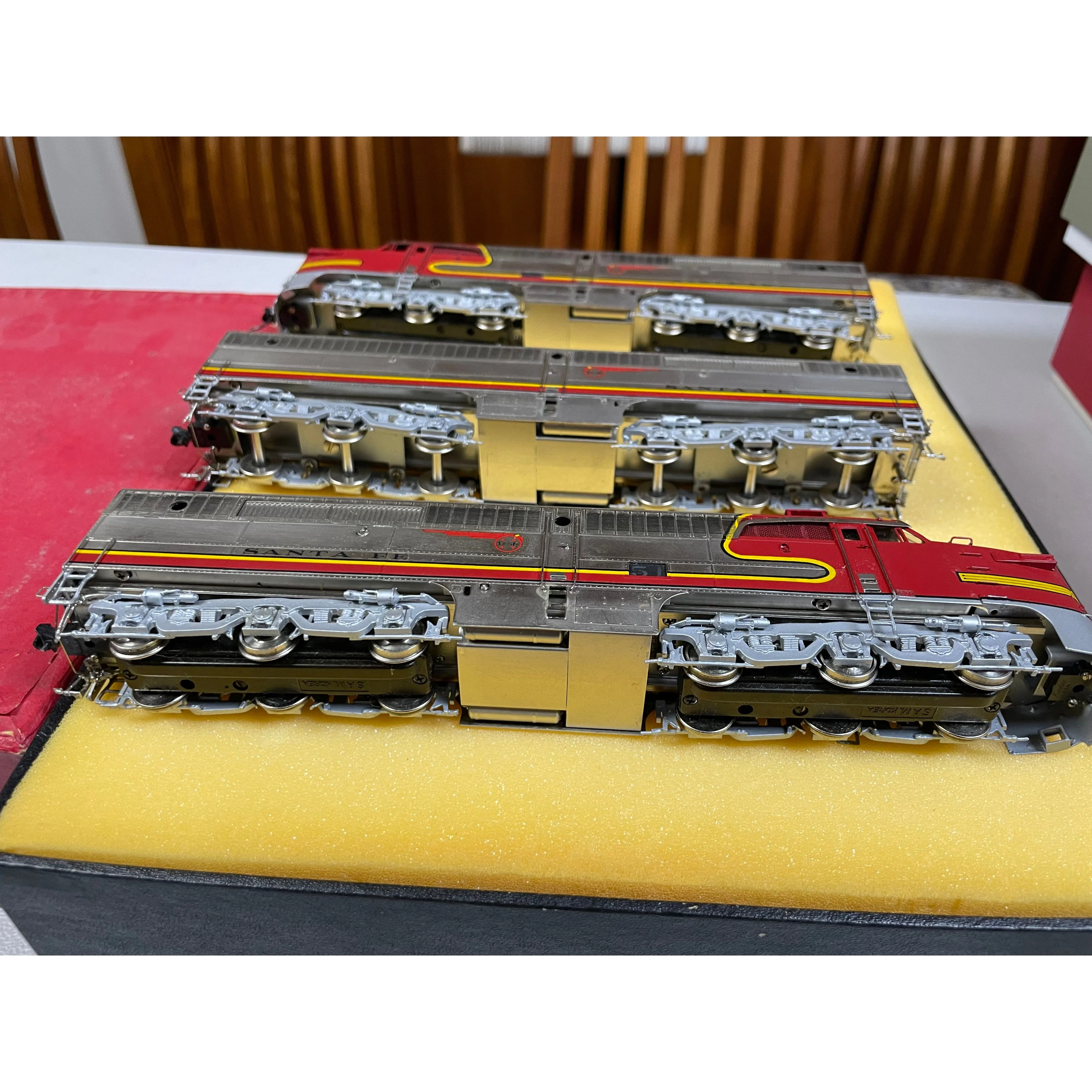 HO BRASS KEY IMPORTS SANTA FE ALCO PA-1/2 PB-1/2 PA-1/2 DIESEL SET LNIB BEAUTIFUL — photo 7