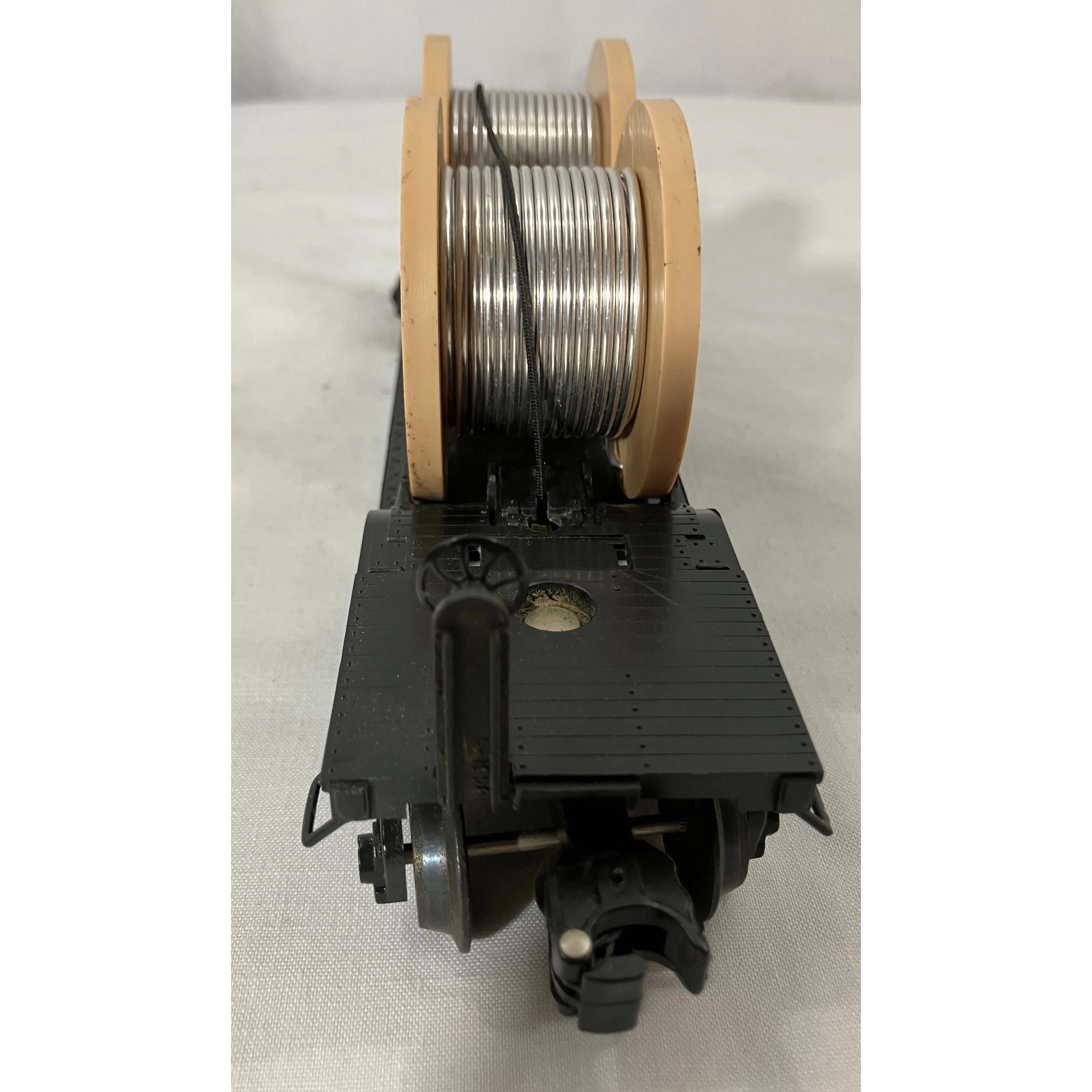 Lionel 6-16324 O scale 3 rail depressed flat car with cable reels Pennsylvania RR — photo 7