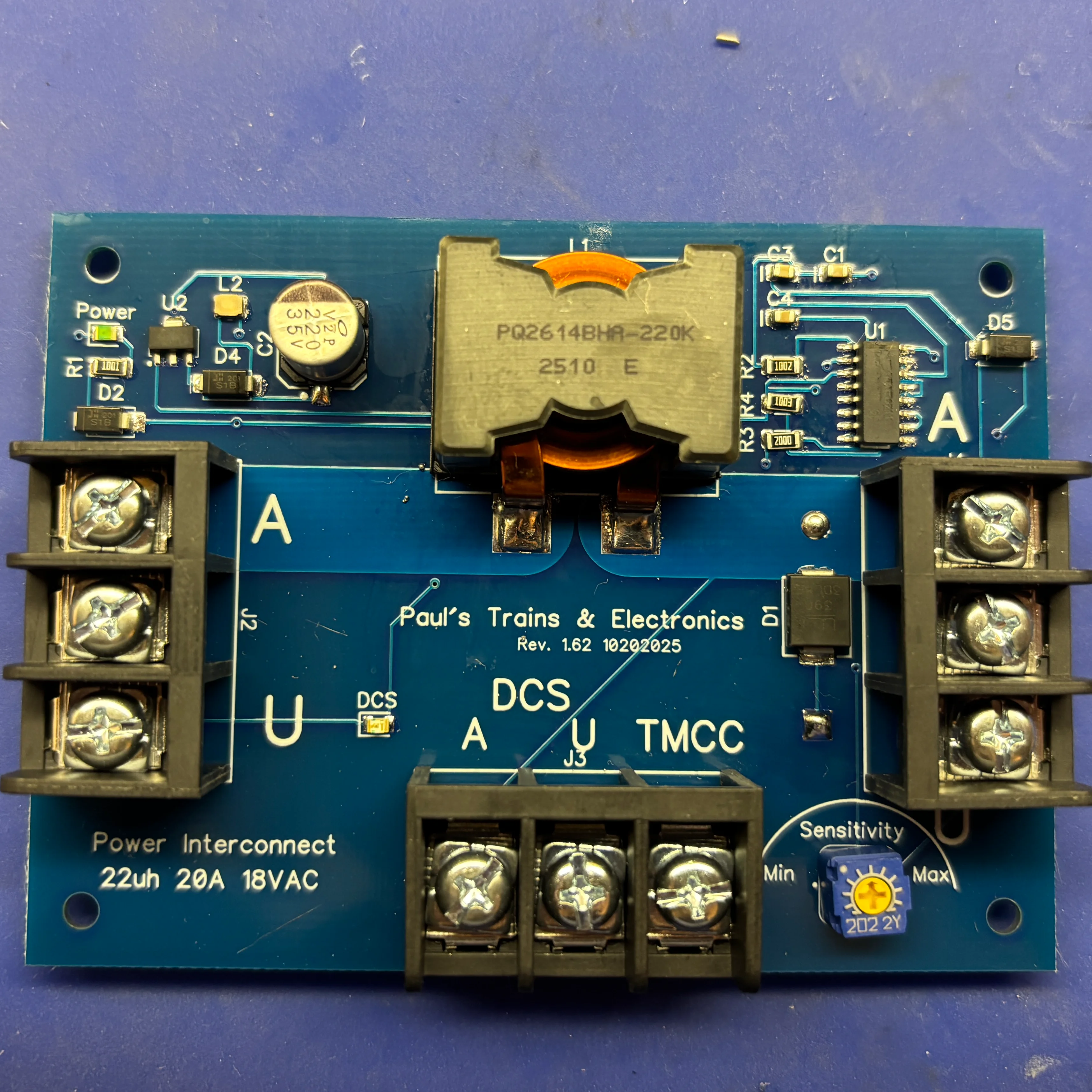 DCS Passive Mode 22uh Choke, TVS Diode, and DCS Signal LED Indicator