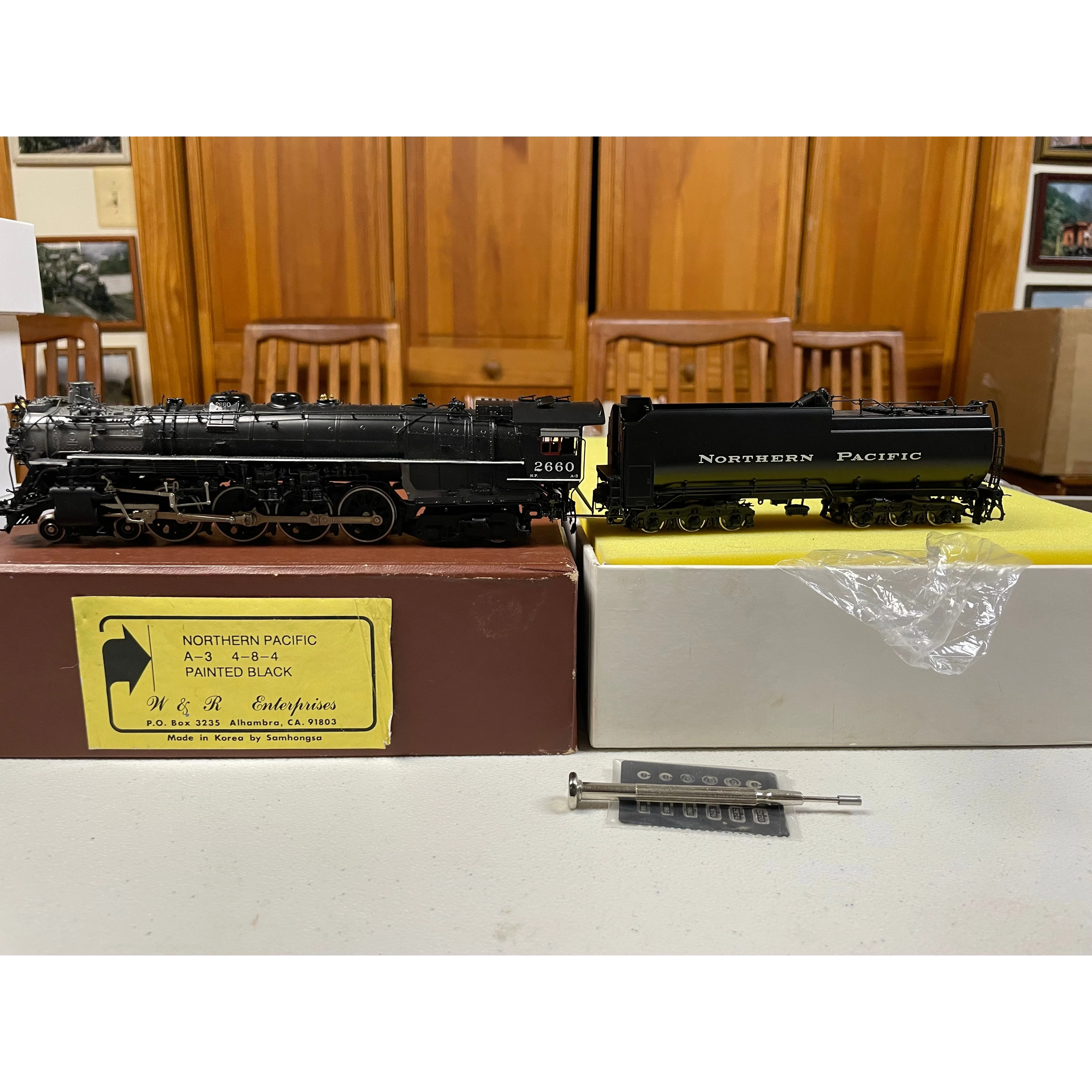 W&R Enterprises Brass Northern Pacific A-3 4-8-4 Steam Locomotive HO Gauge Black F/P — photo 11