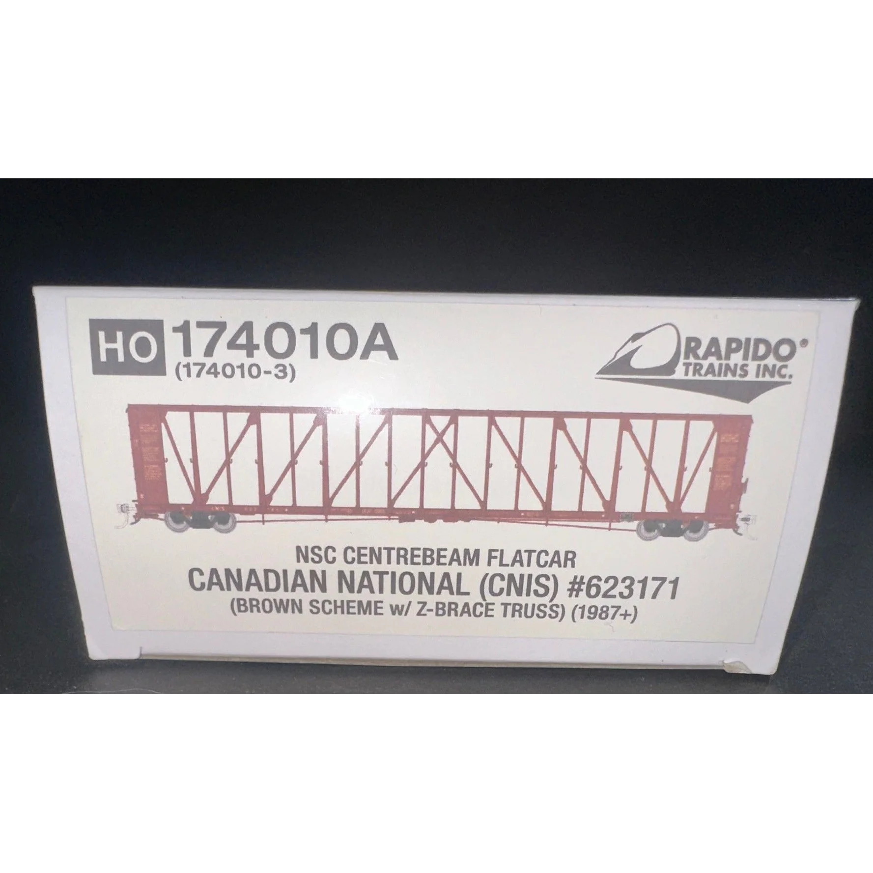 Rapido NSC Centerbeam Flatcar CANADIAN NATIONAL (CNIS) RAILWAY #623171