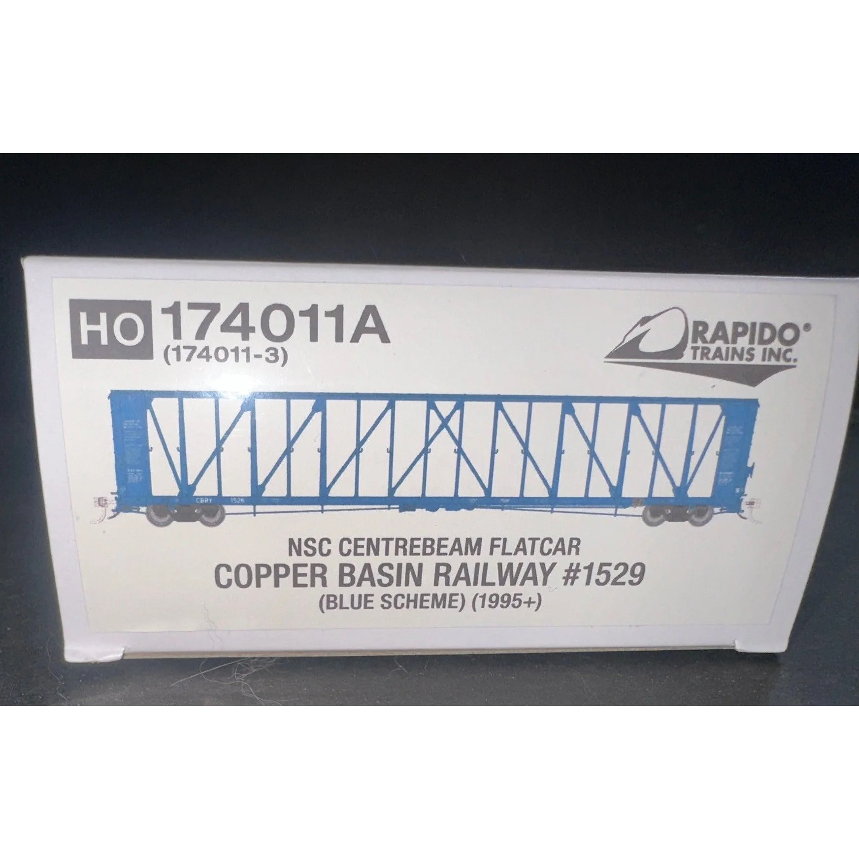 Rapido NSC Centerbeam Flatcar COPPER BASIN RAILWAY #1529