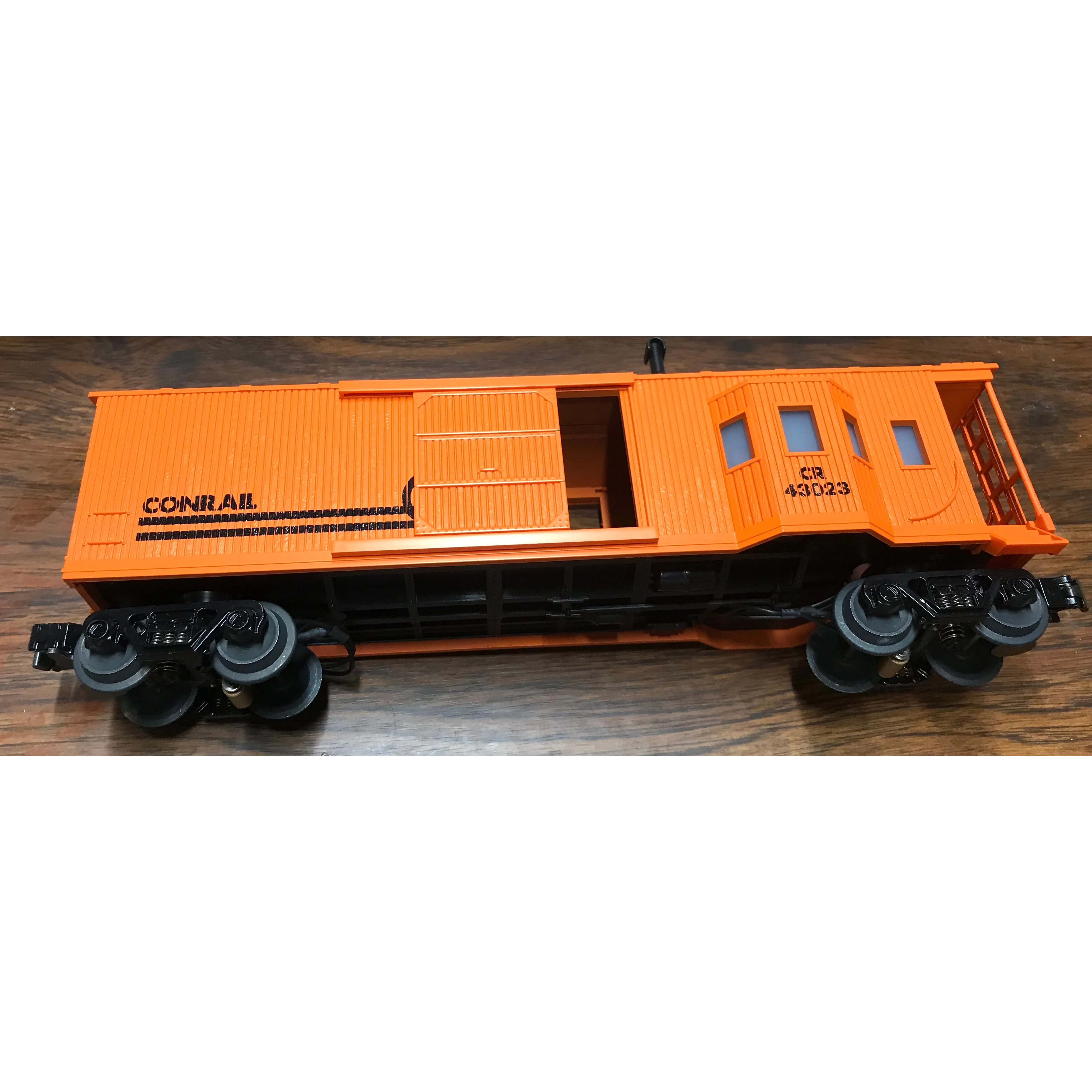 MTH RAILKING O 30-4019E CONRAIL LIGHTED WORK CABOOSE + BOX - Image 1