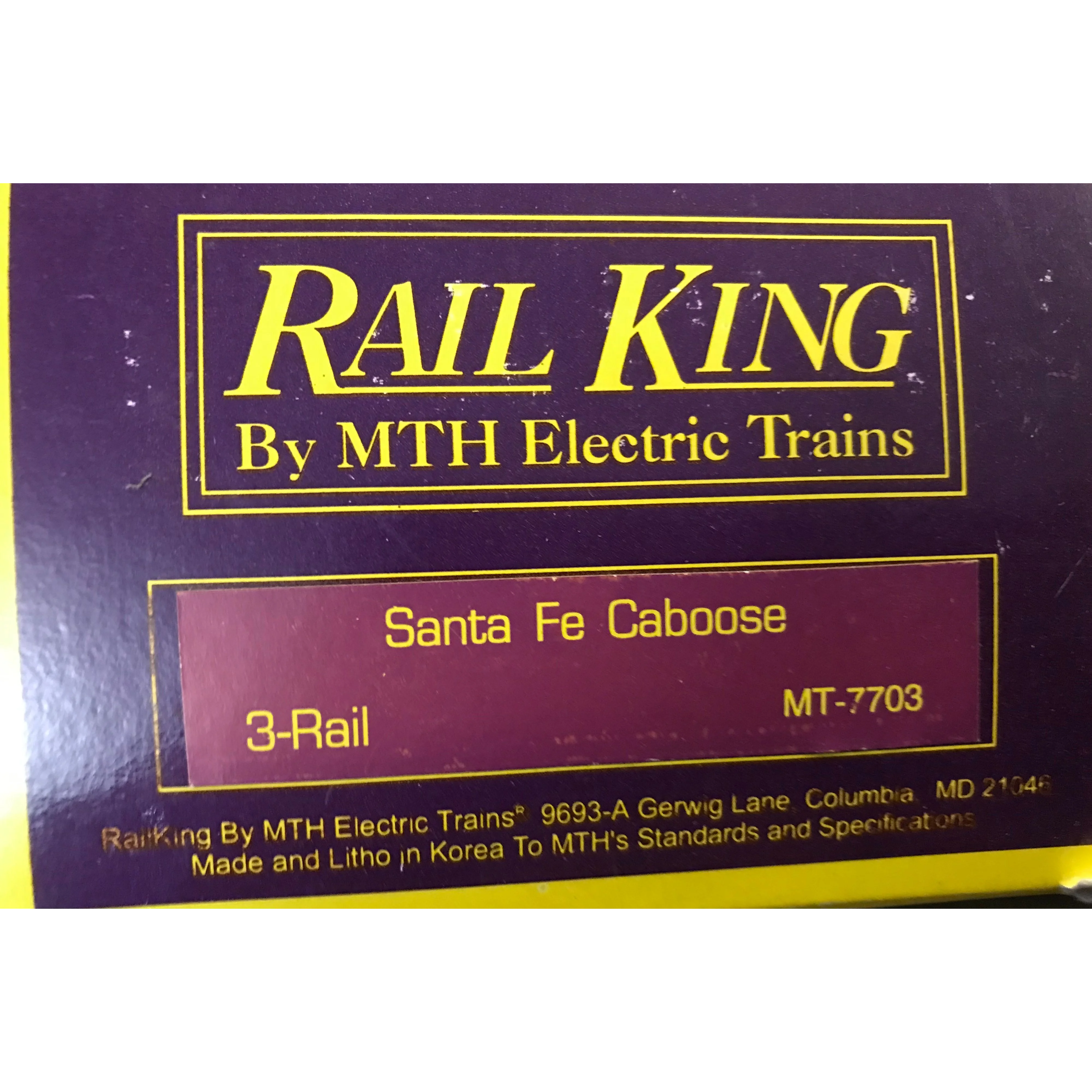 30-7703 MTH O-Gauge Santa Fe (#1997) Woodside Caboose - Image 4