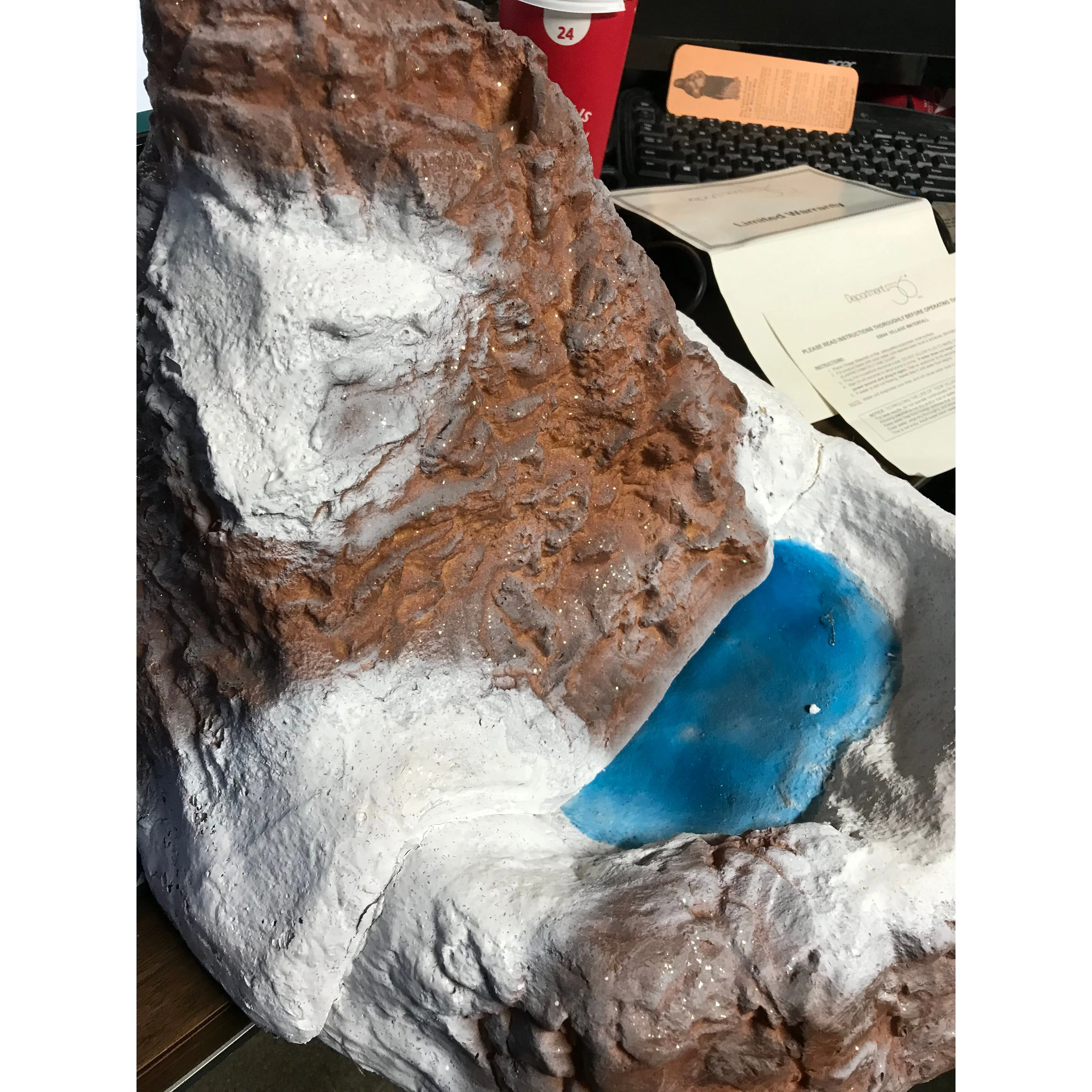Dept 56 Village Accessory - Village Mountain Working Waterfall - #56.52644 Tested — photo 3