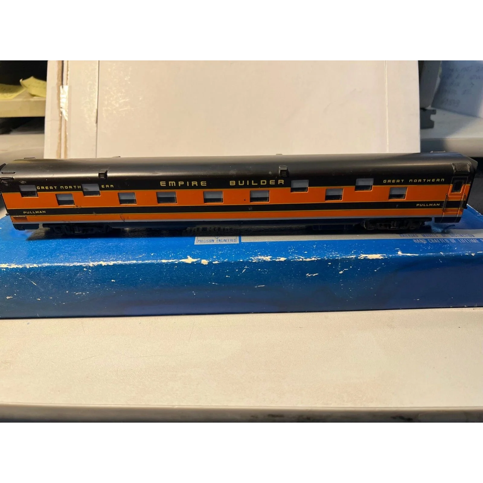 BRASS GREAT NORTHERN SLEEPING CAR by KATSUMI # 503 CUSTOM DETAILED HO SCALE