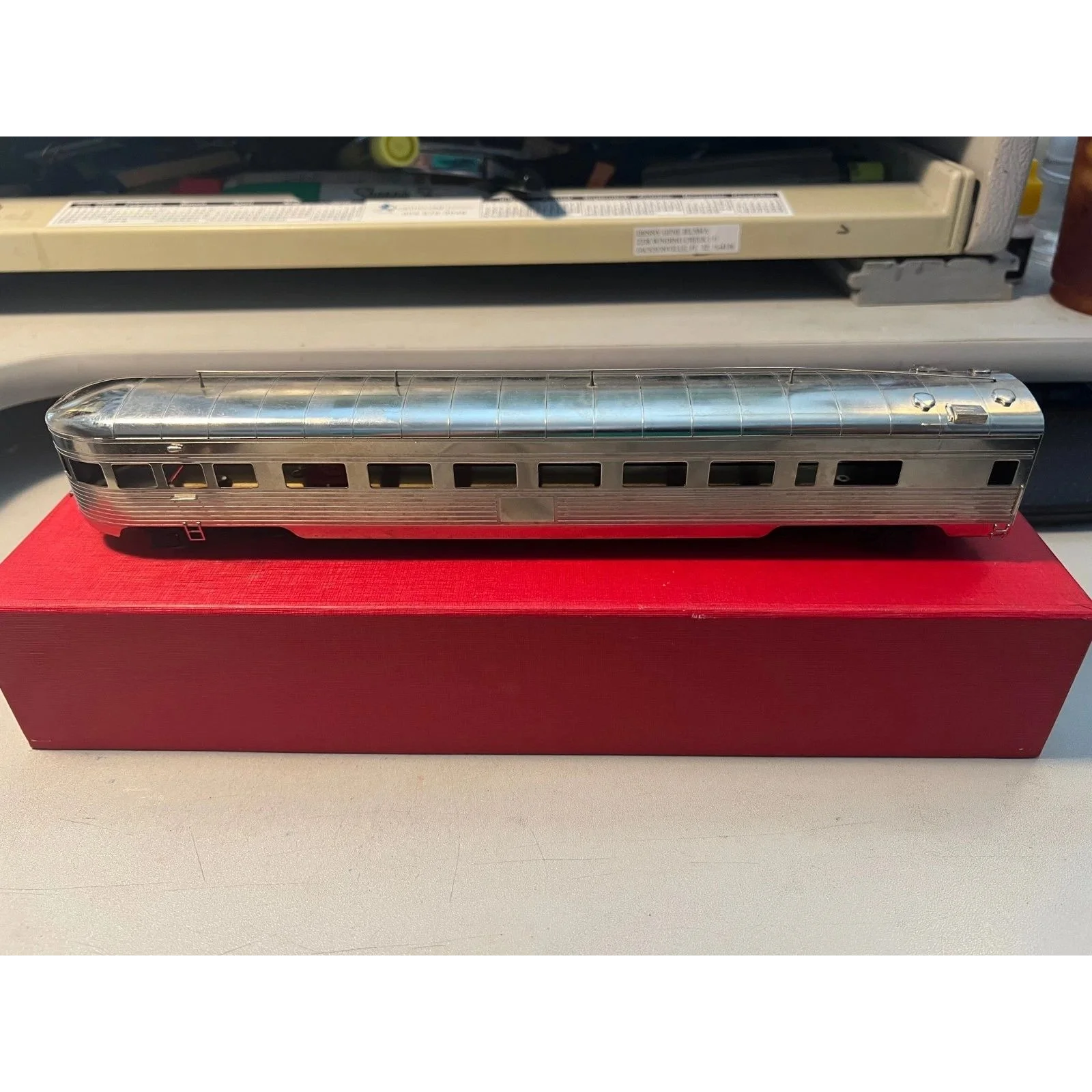 BRASS SOUTHERN PACIFIC OBS. CORRUGATED by S. SOHO PLATED