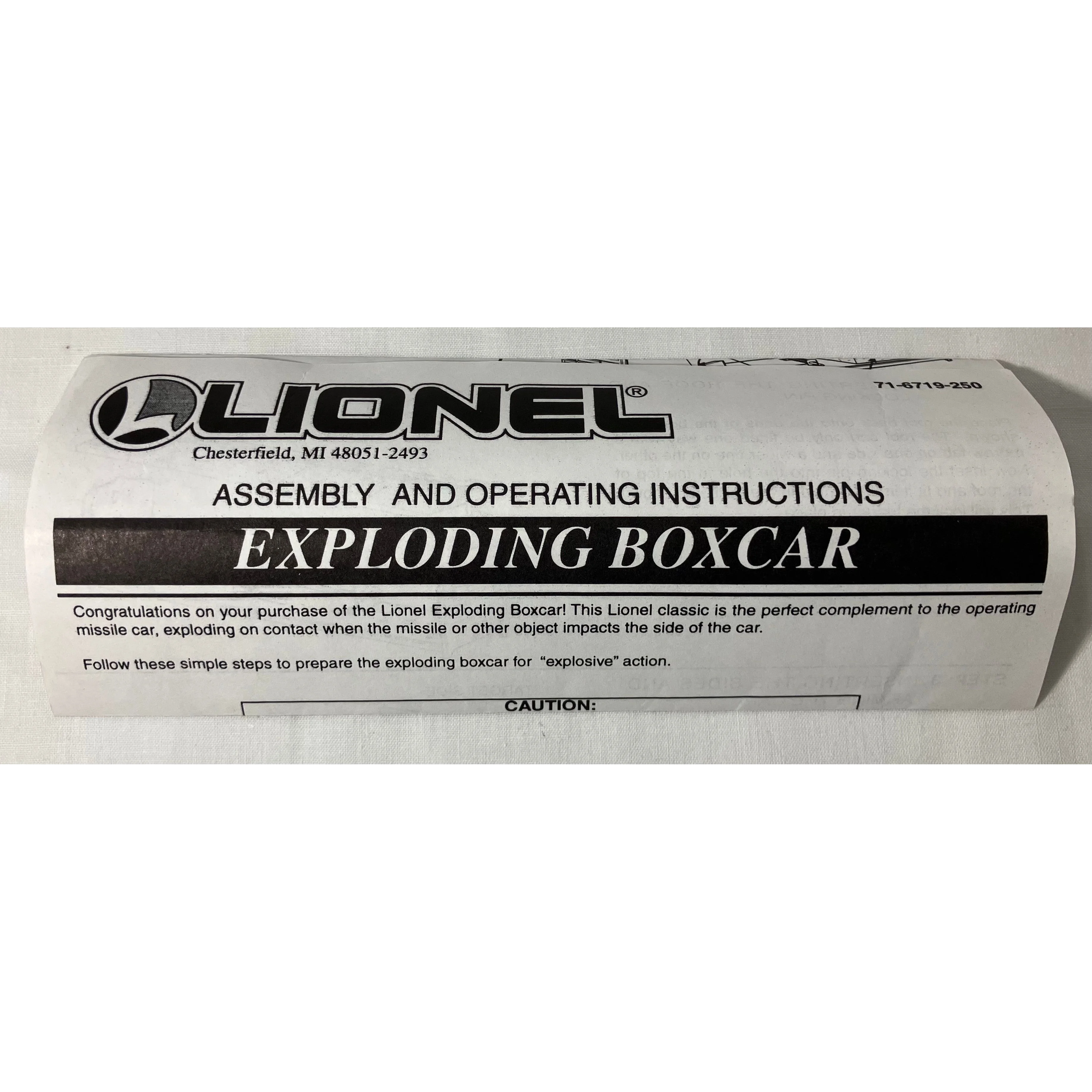 Lionel 6-16719 O scale 3 rail exploding boxcar — photo 10
