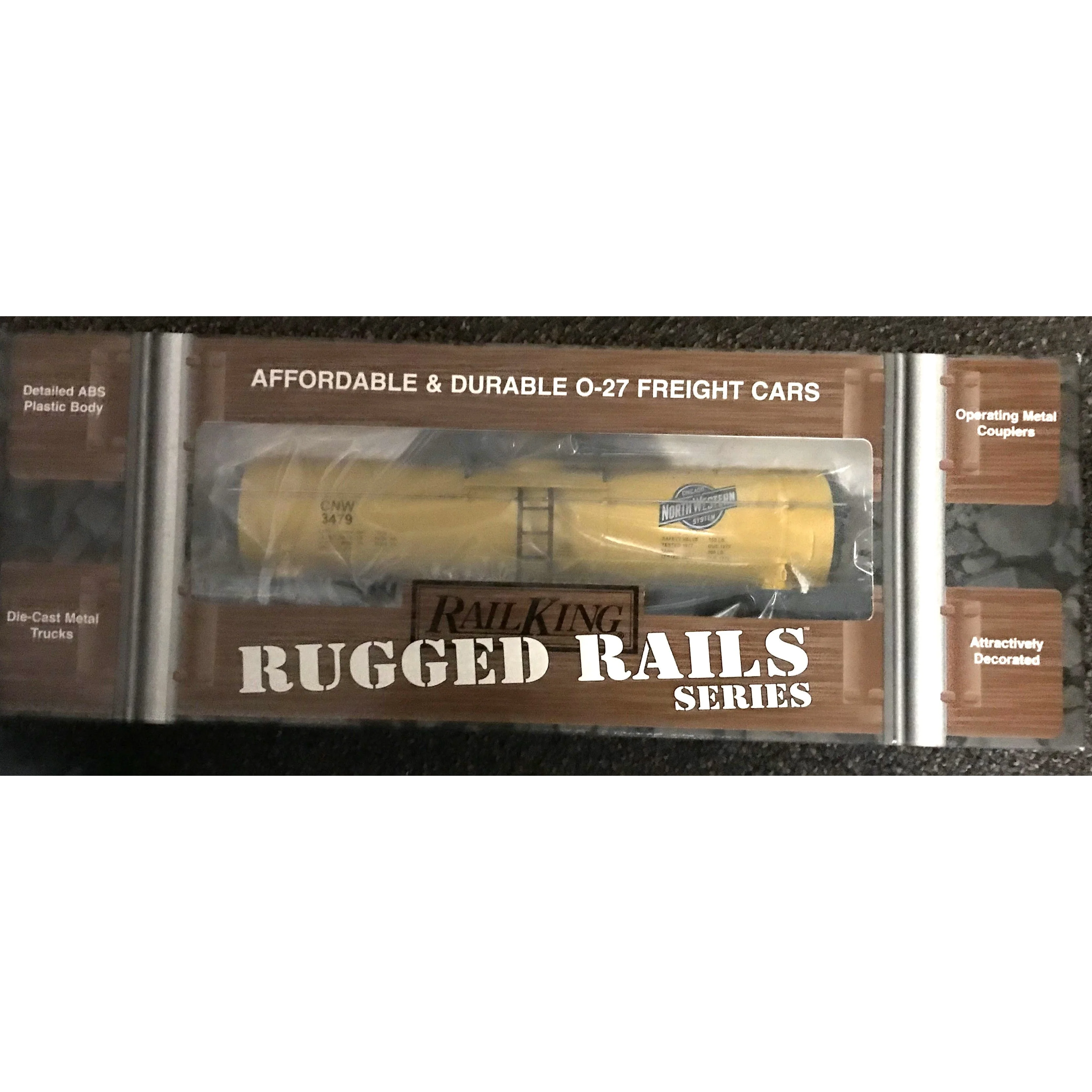 Rail King Rugged Rails 33-7302 Chicago Northwester Tank Car CNW 3479 - Image 3
