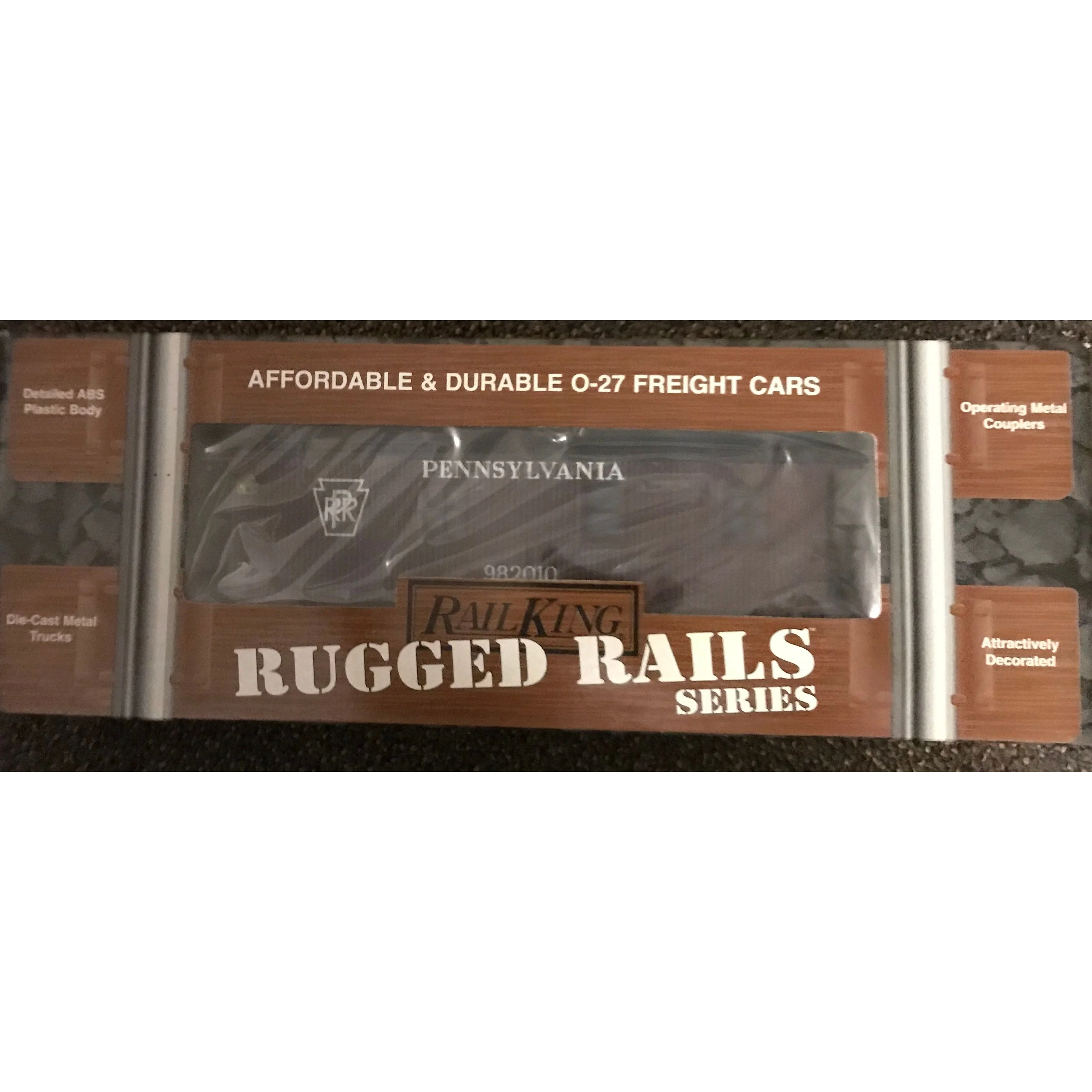 Rail King Rugged Rails Pennsylvania Woodsided Caboose 33-7801 - Image 3