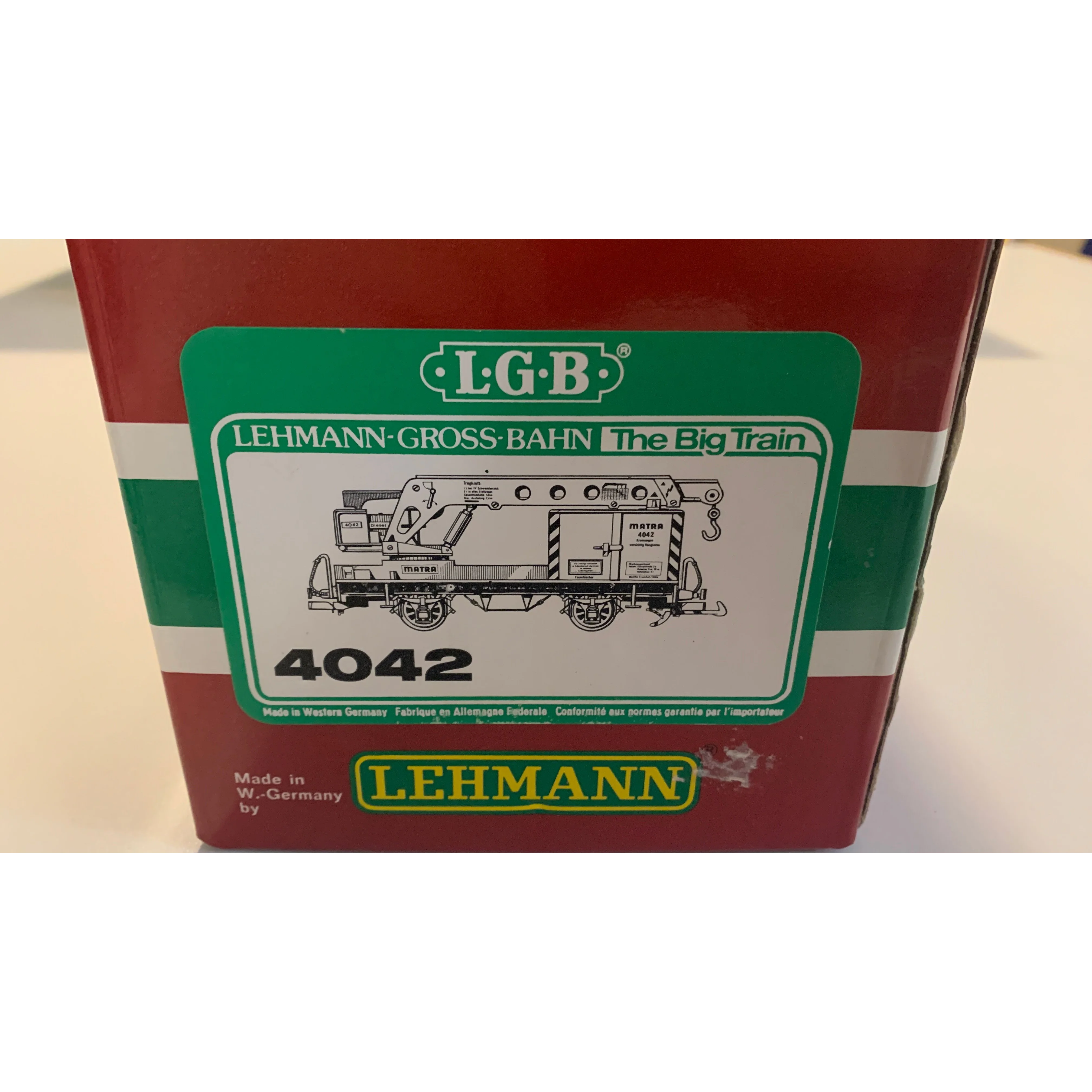 LGB G Gauge 4042 Matra Construction Crane Car — photo 5