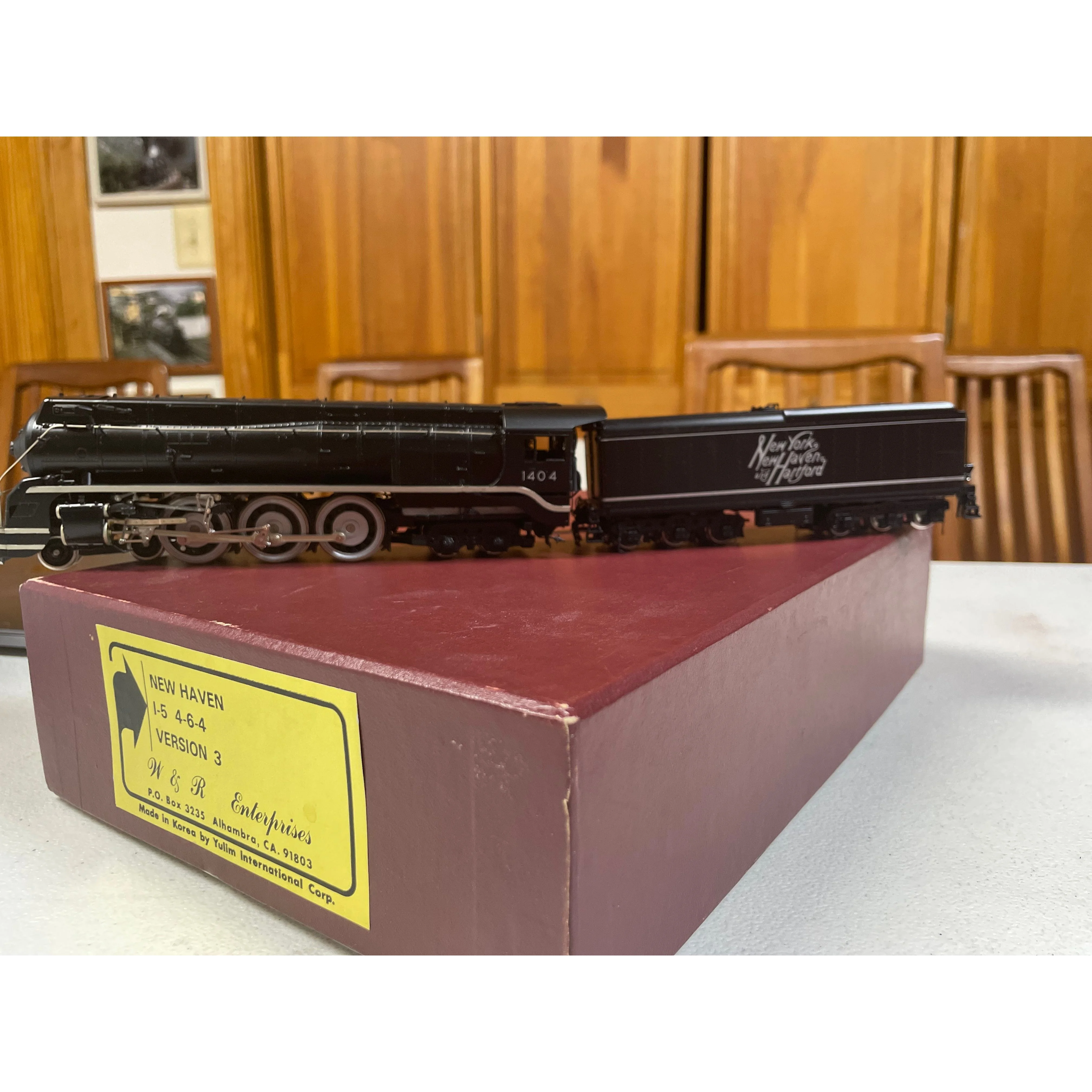 HO Brass W&R Enterprises NEW HAVEN i5 Version 3 Steam Loco #1404 DC operated LNIB — photo 8