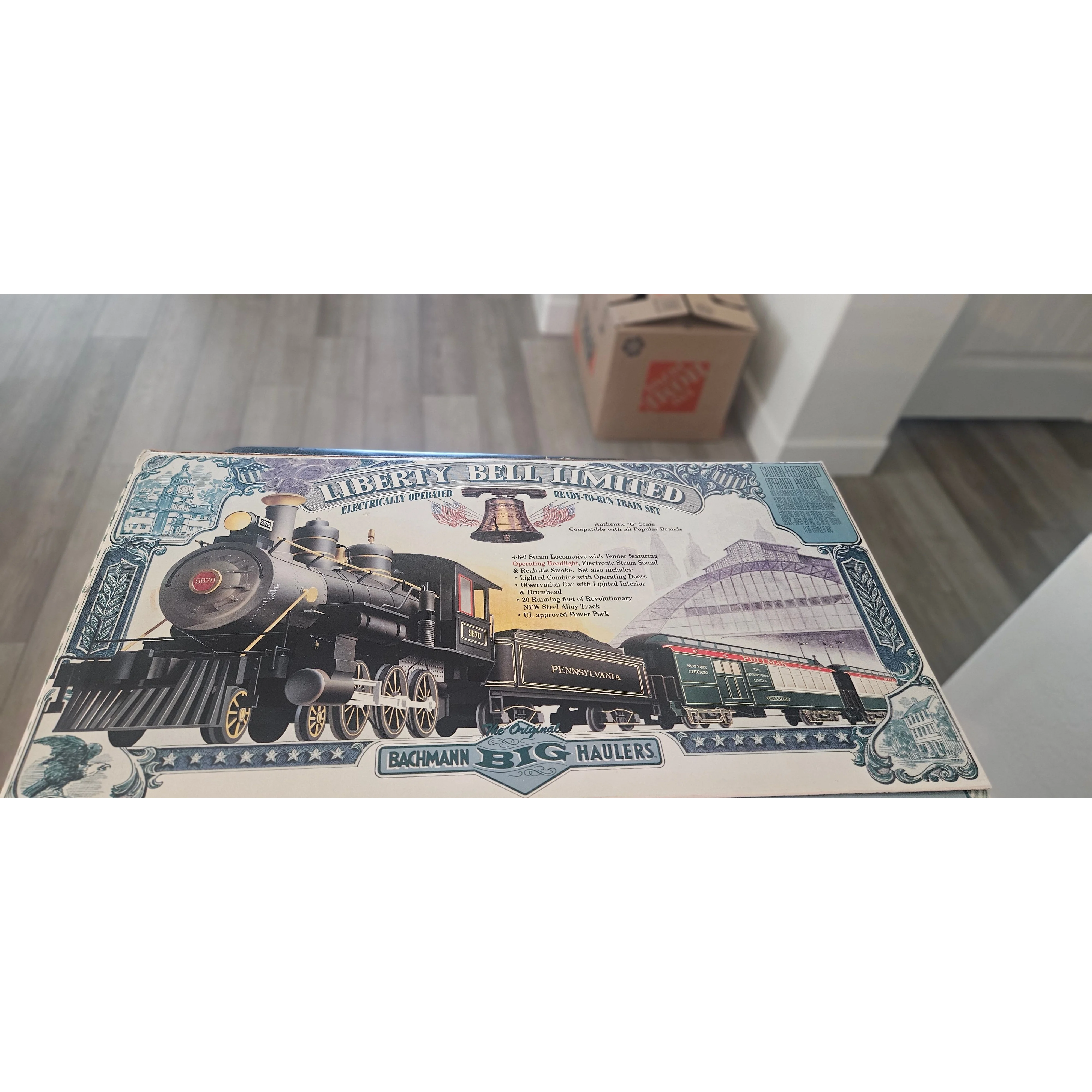 Bachman Big Haulers, Liberty Bell Limited G scale train set, complete, unused in bo