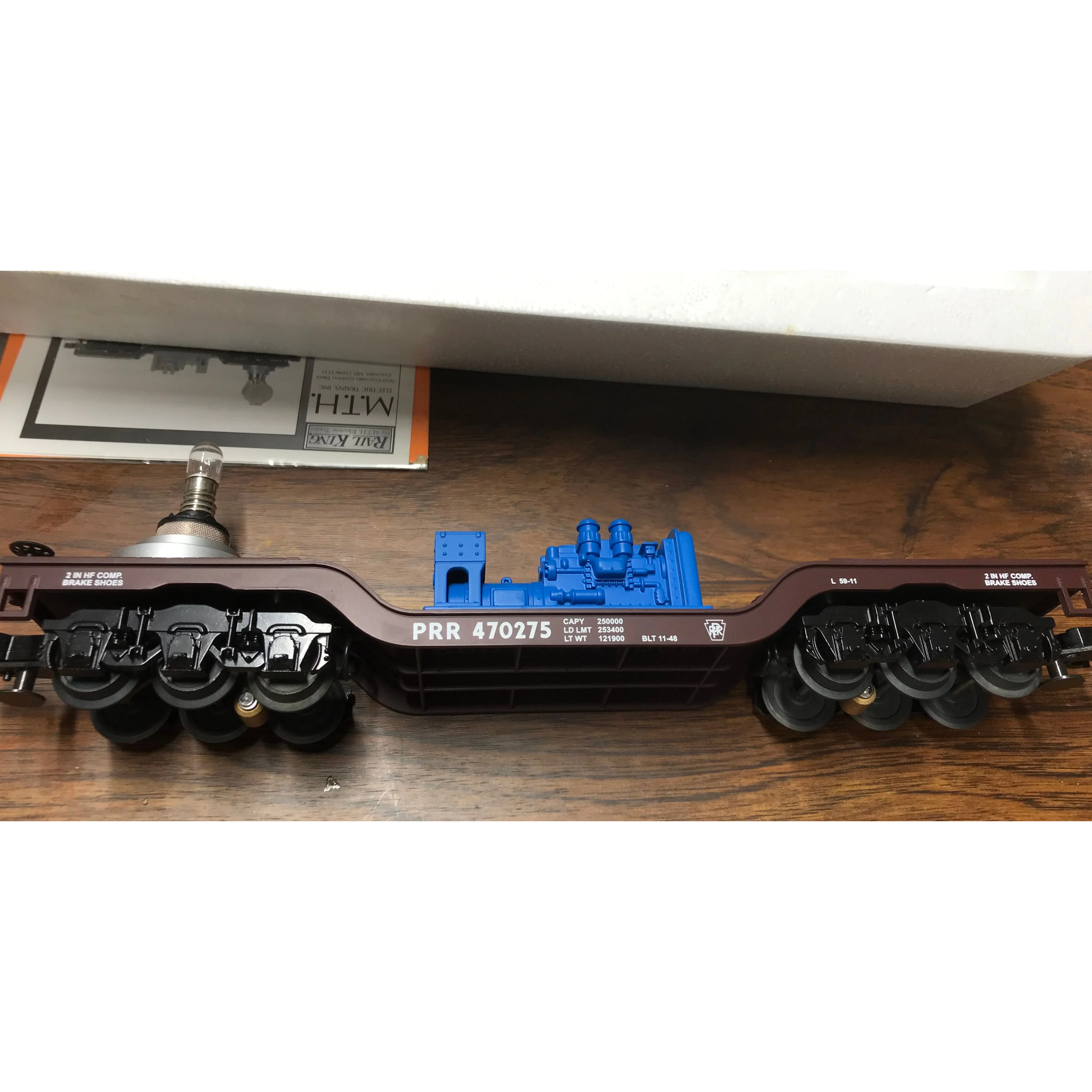 RailKing Operating O Gauge Pennsylvania Searchlight Car 30-7937 - Image 2