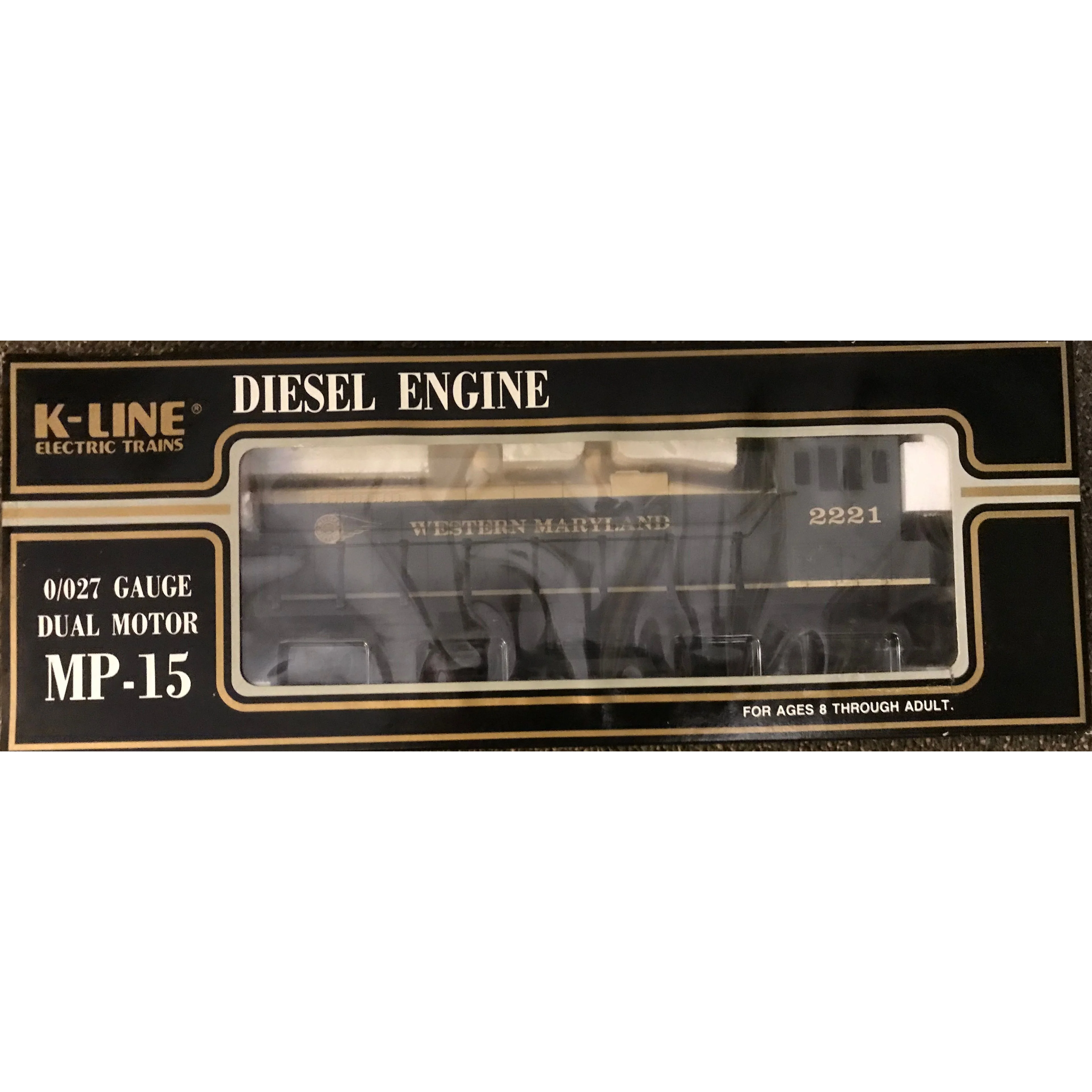 K-Line Diesel Engine 0/027 Gauge Dual Motor MP-15 Western Maryland 2221 - Image 4
