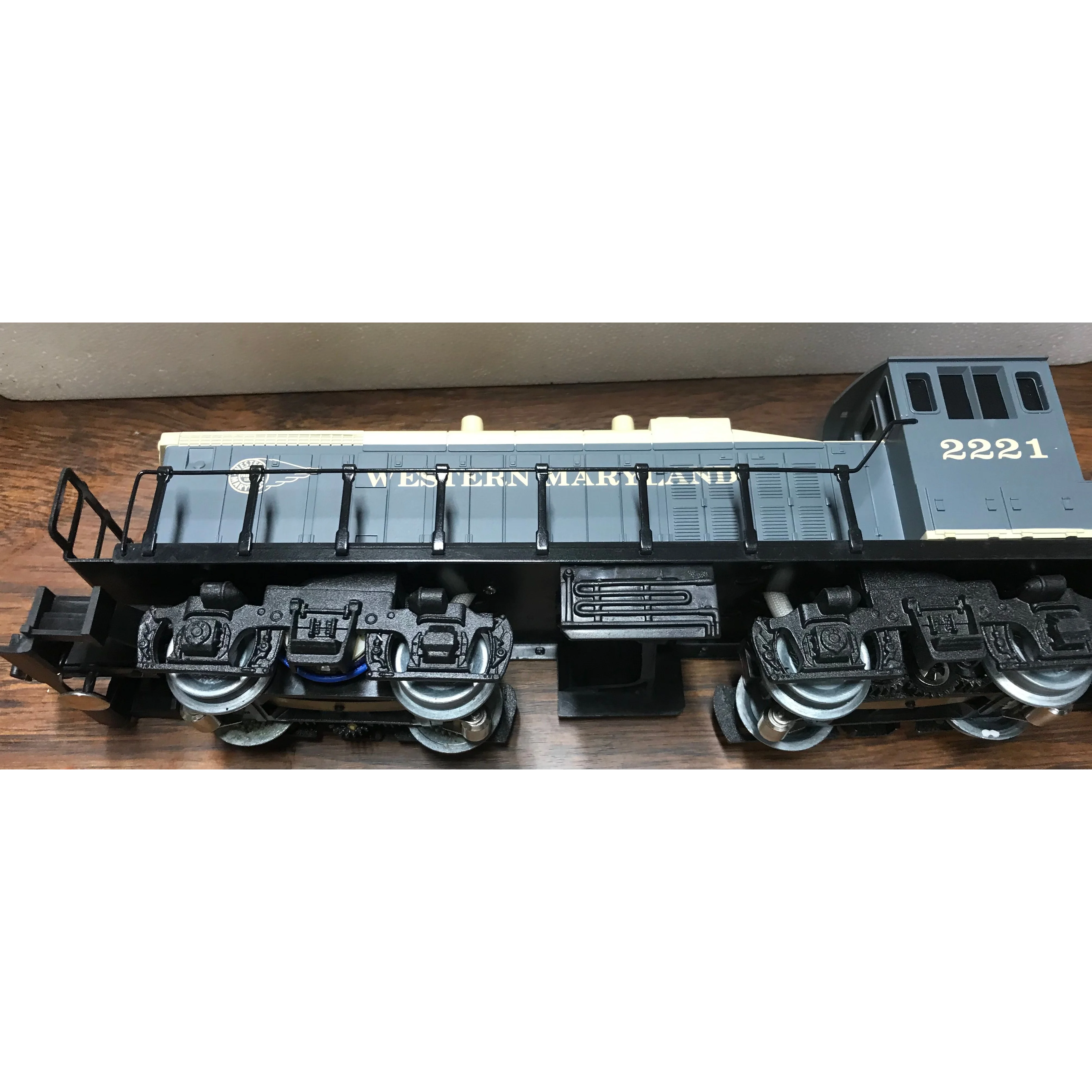 K-Line Diesel Engine 0/027 Gauge Dual Motor MP-15 Western Maryland 2221 - Image 3