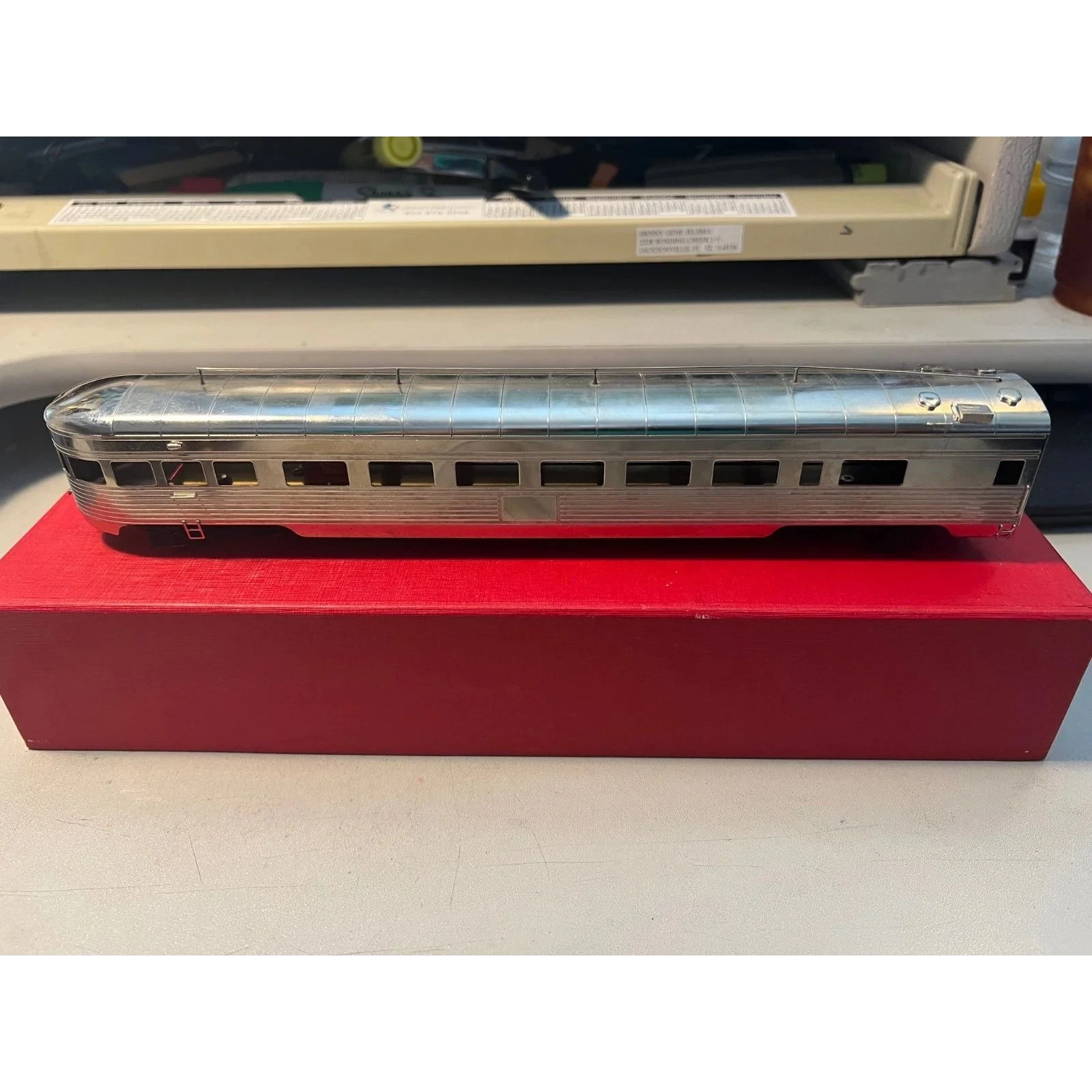 BRASS SOUTHERN PACIFIC OBS. CORRUGATED by S. SOHO PLATED — photo 2