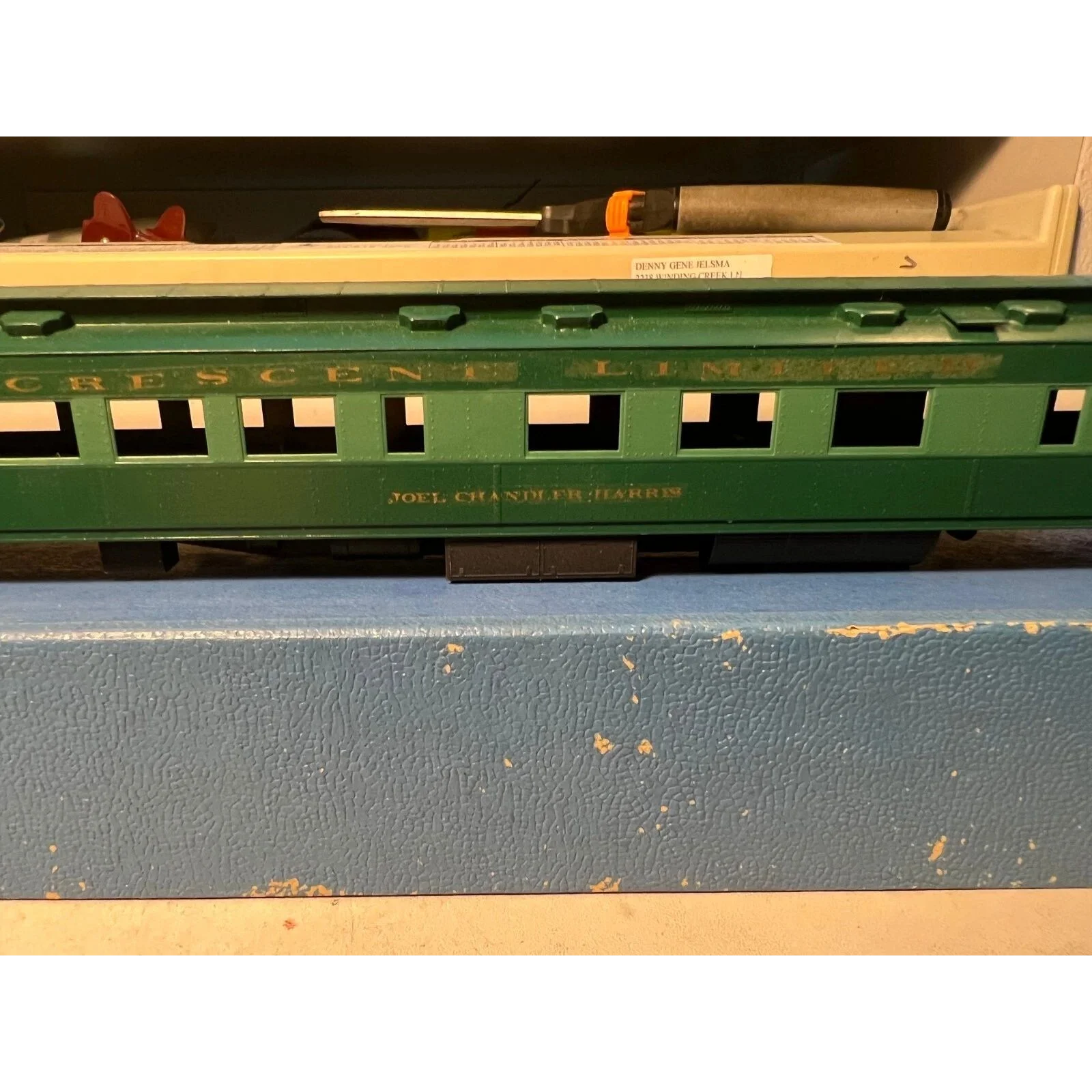 BRASS SOUTHERN CRESCENT LTD HWT OBSERVATION by LAMBERT CUSTOM PAINTED NO TRUCKS — photo 2