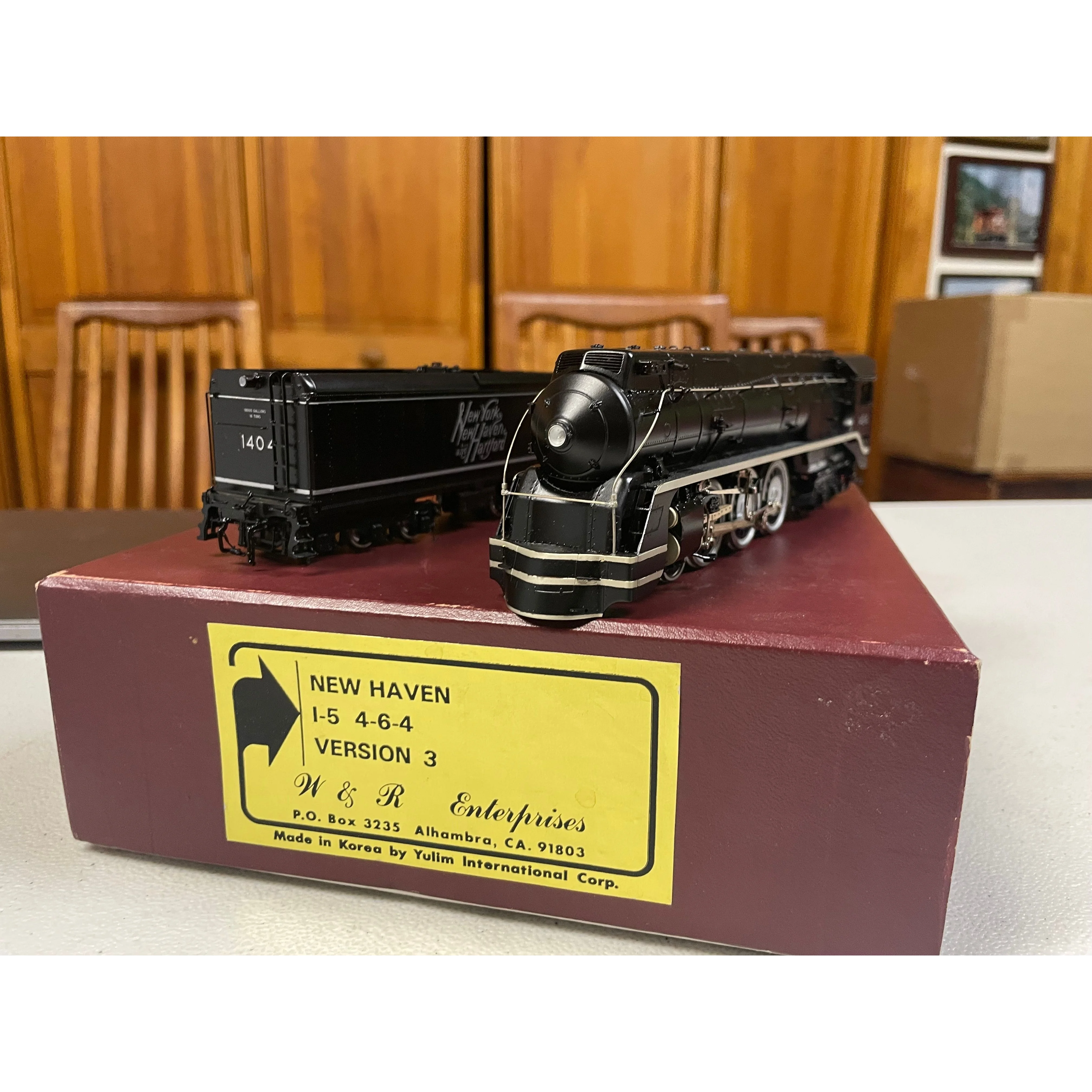 HO Brass W&R Enterprises NEW HAVEN i5 Version 3 Steam Loco #1404 DC operated LNIB — photo 4