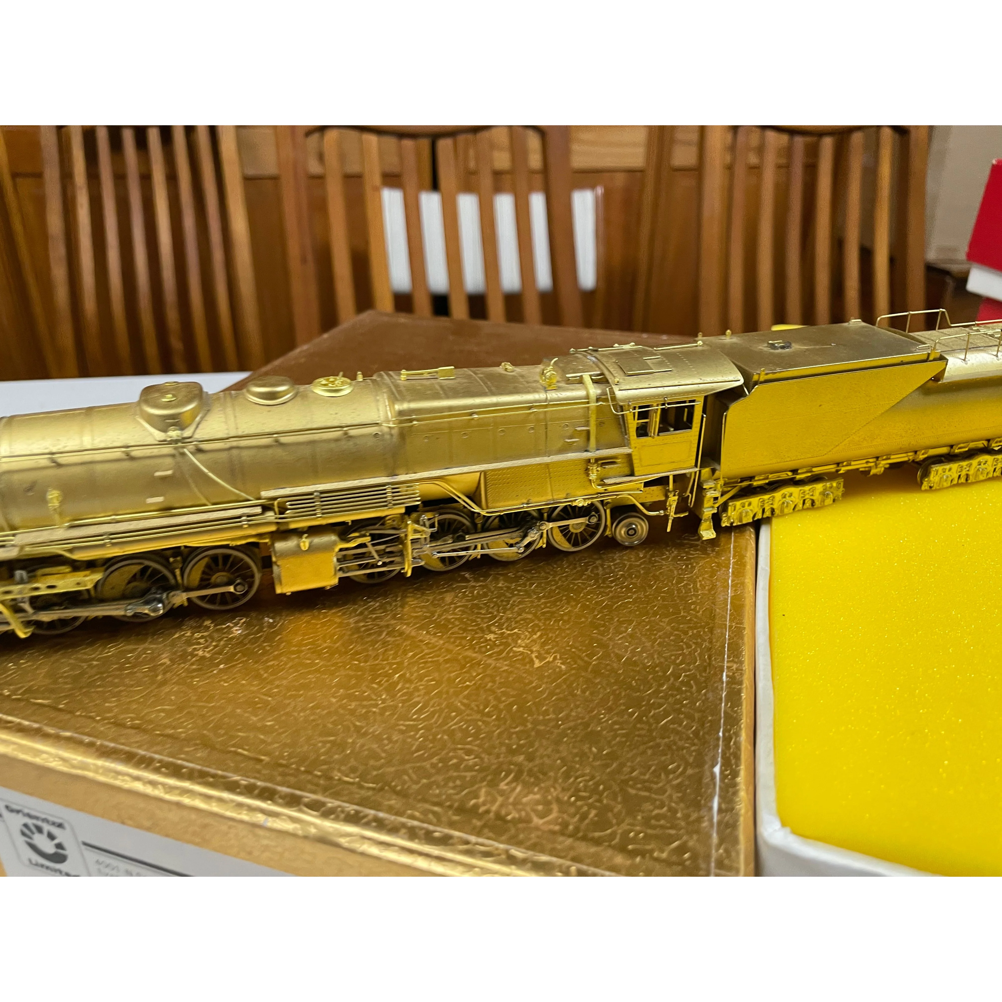 HO BRASS ORIENTAL LIMITED GREAT NORTHERN 2-8-8-2 R-1 OPEN CAB STEAM LOCOMOTIVE NIB — photo 8