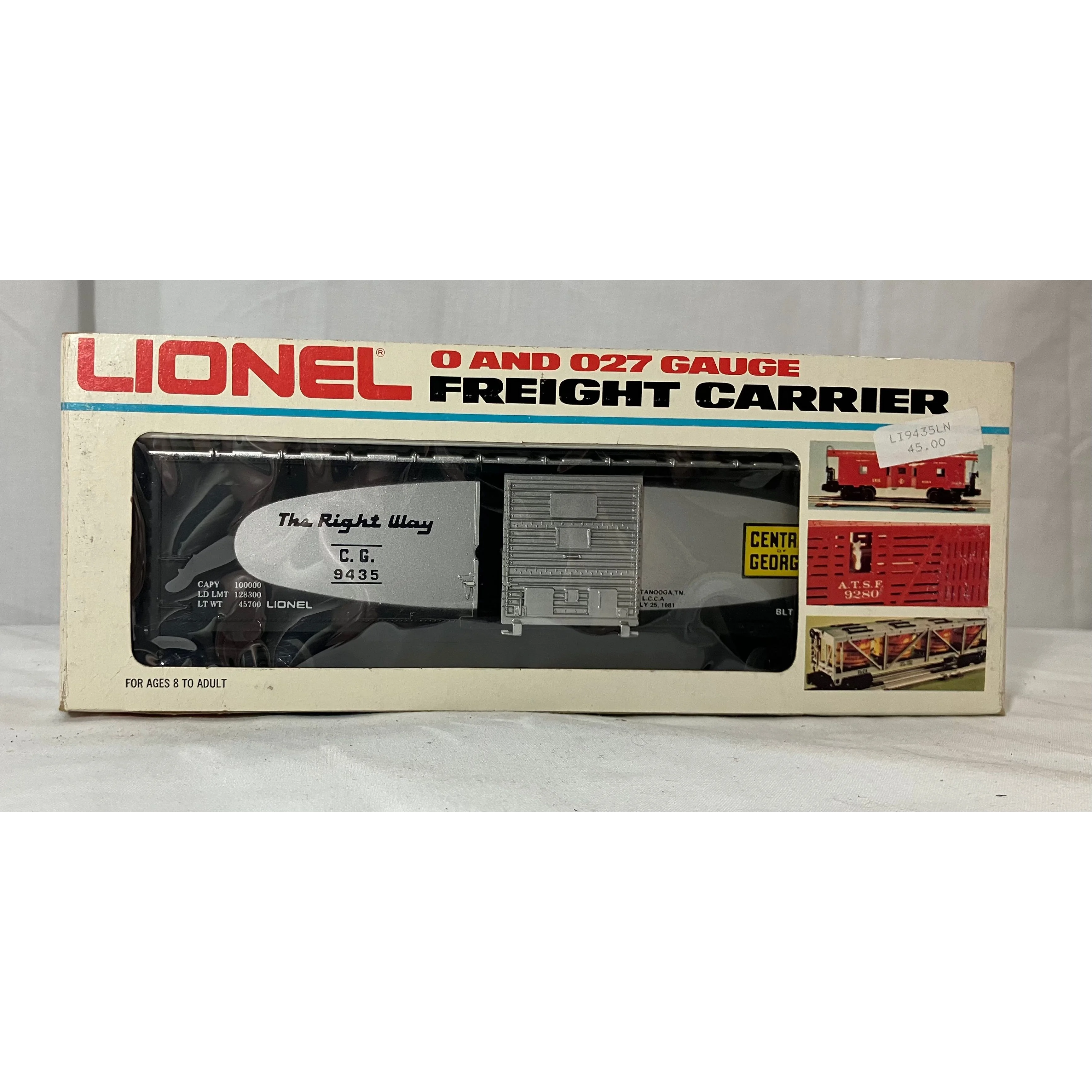 Lionel 6-9435 O scale 3 rail boxcar Central of Georgia LCCA — photo 3