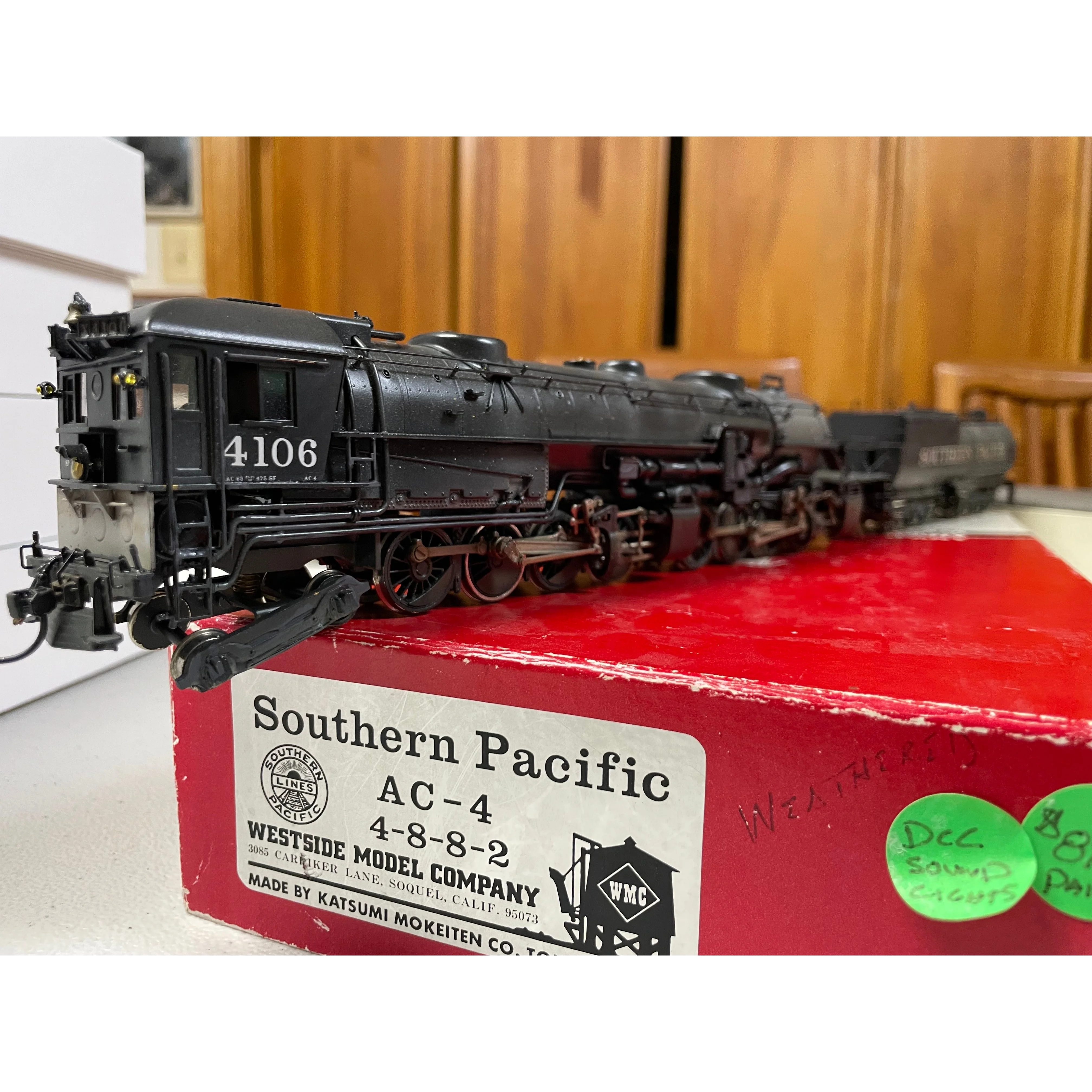HO Brass Westside Model Southern Pacific Cab Forward AC-4 Steam Loco DCC/Weathered — photo 11