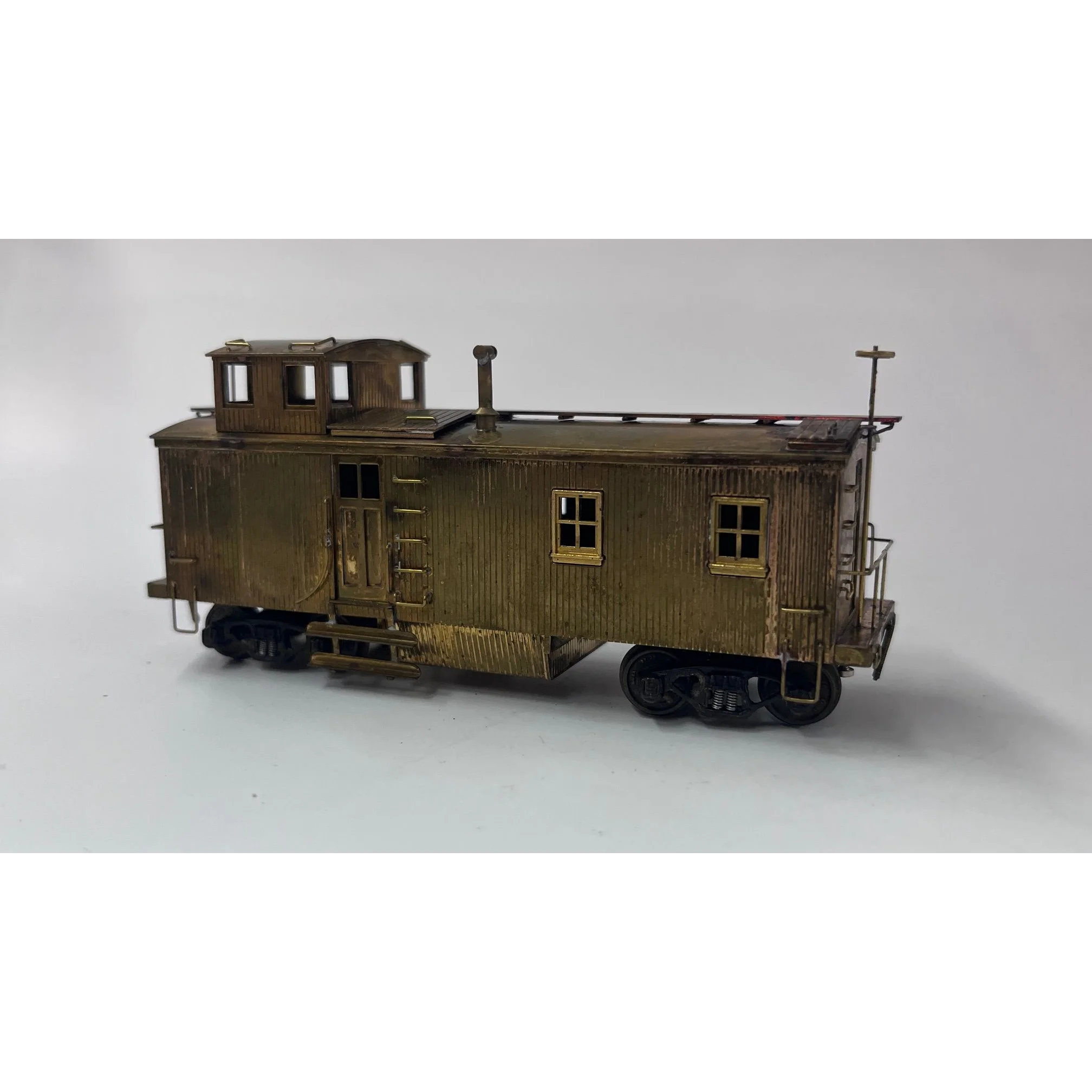 Trains Inc HO Scale Brass Santa Fe "Blind End" Wood Caboose, Unpainted — photo 2