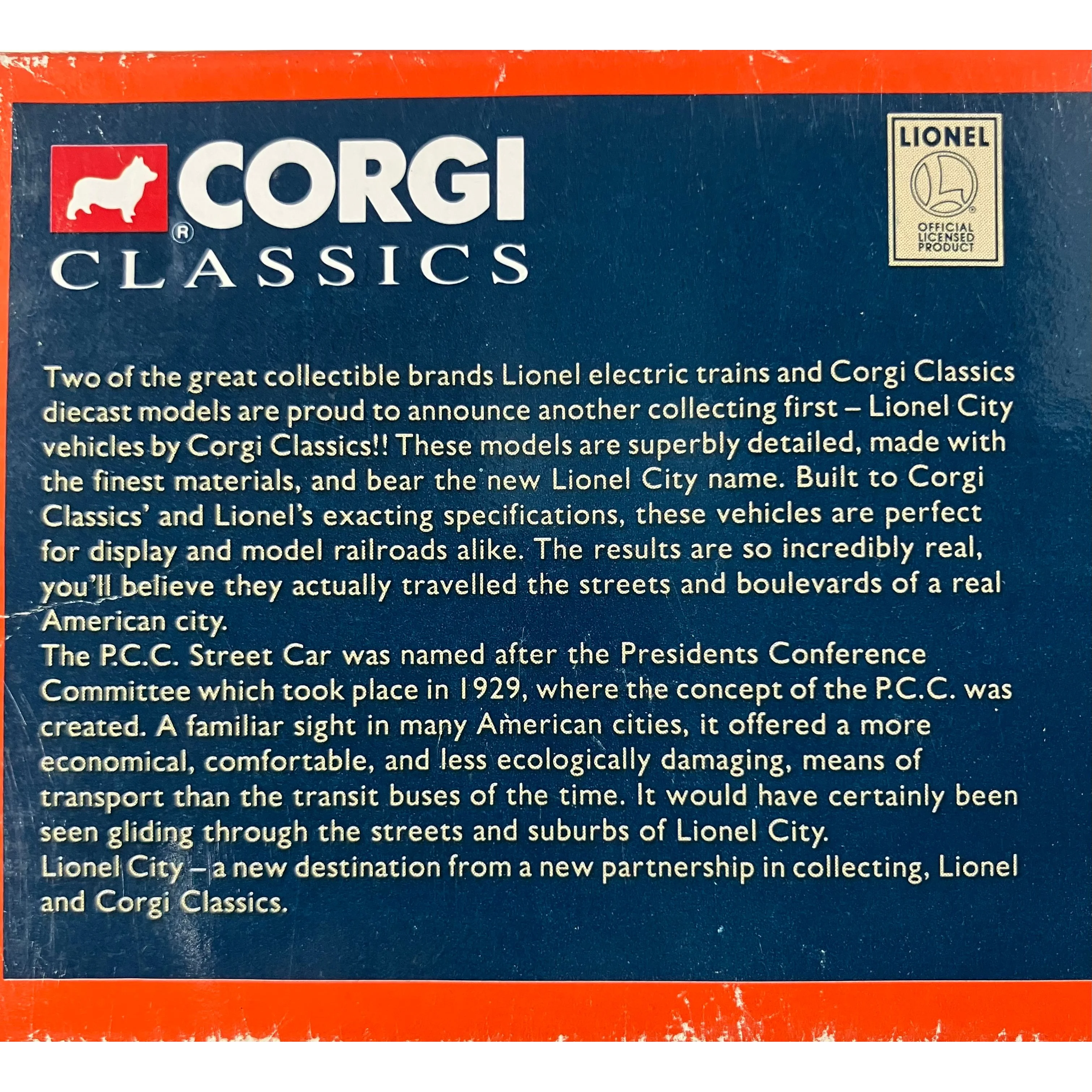 Corgi 55004 O scale Lionel City P.C.C. Street Car — photo 11