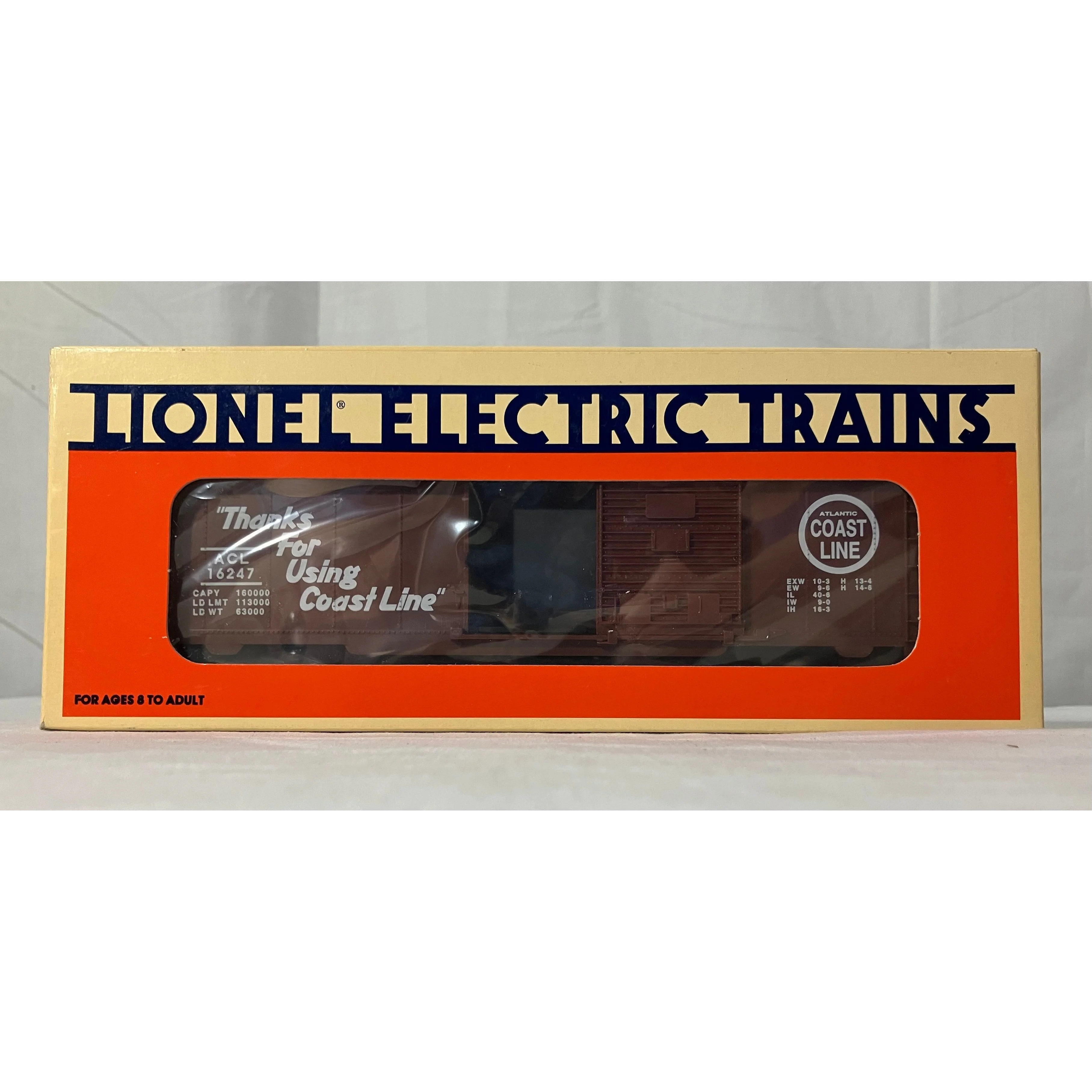 Lionel 6-16247 O scale 3 rail single-door boxcar “Atlantic Coast Line