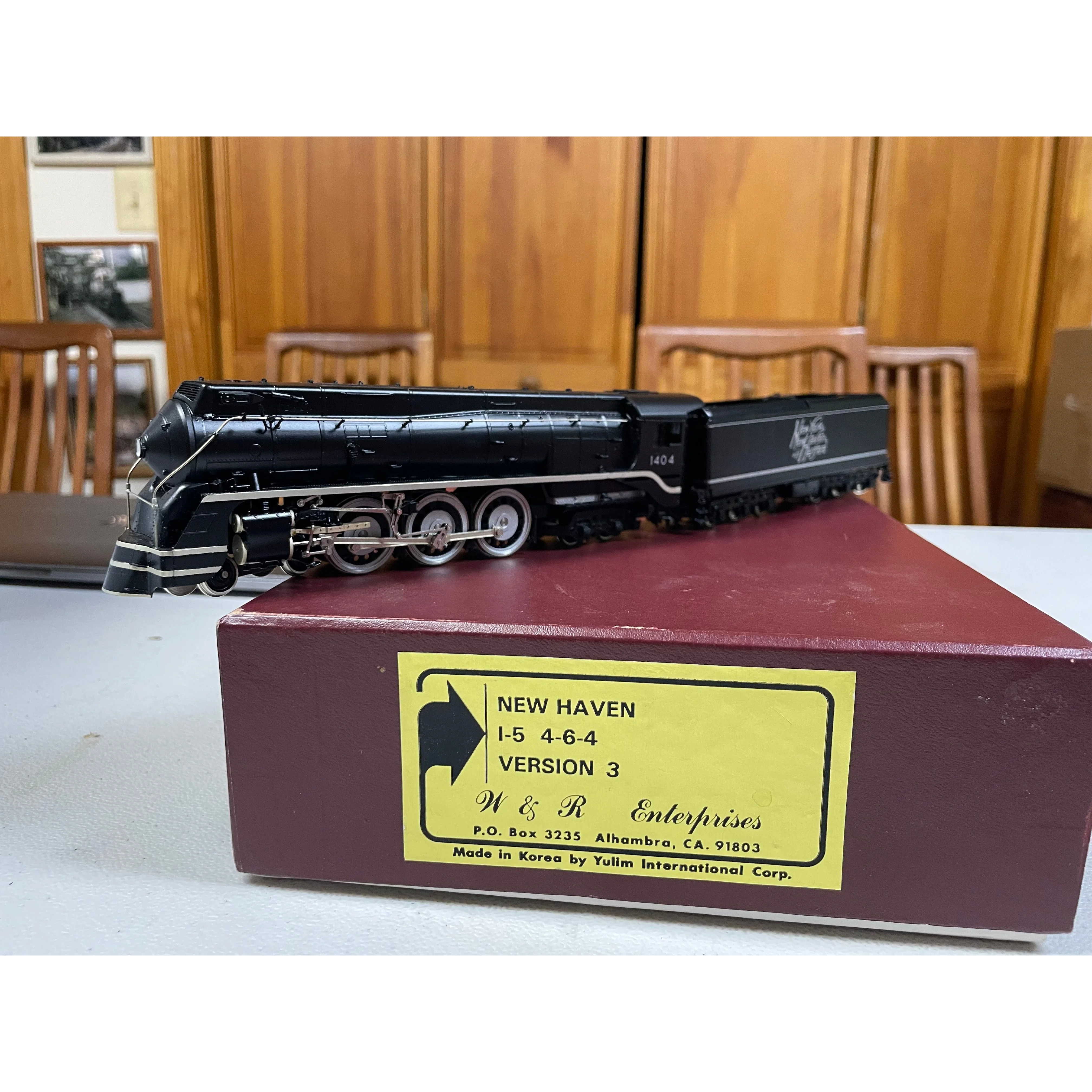 HO Brass W&R Enterprises NEW HAVEN i5 Version 3 Steam Loco #1404 DC operated LNIB — photo 13