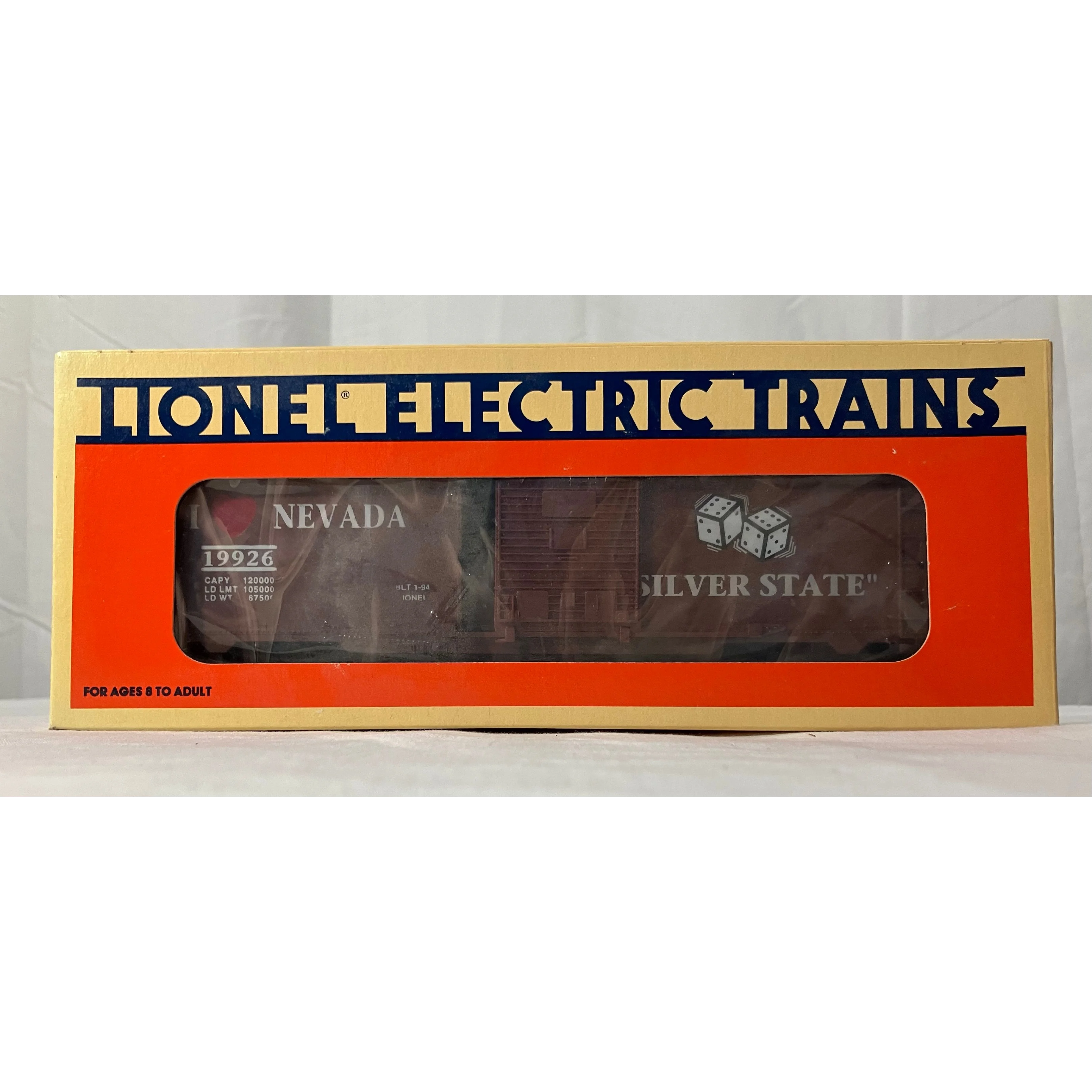 Lionel 6-19926 O scale 3 rail boxcar “I Love Nevada”