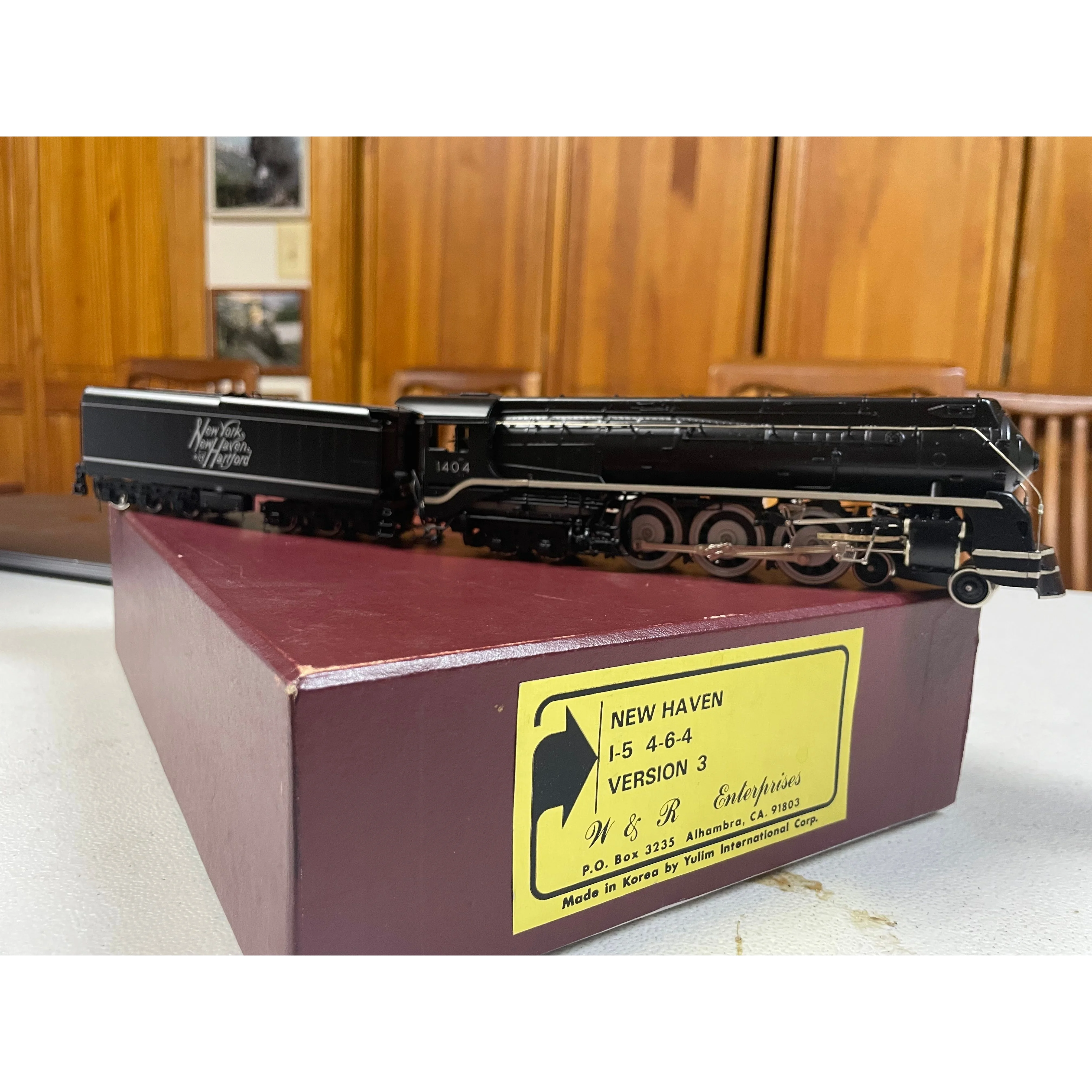 HO Brass W&R Enterprises NEW HAVEN i5 Version 3 Steam Loco #1404 DC operated LNIB — photo 16