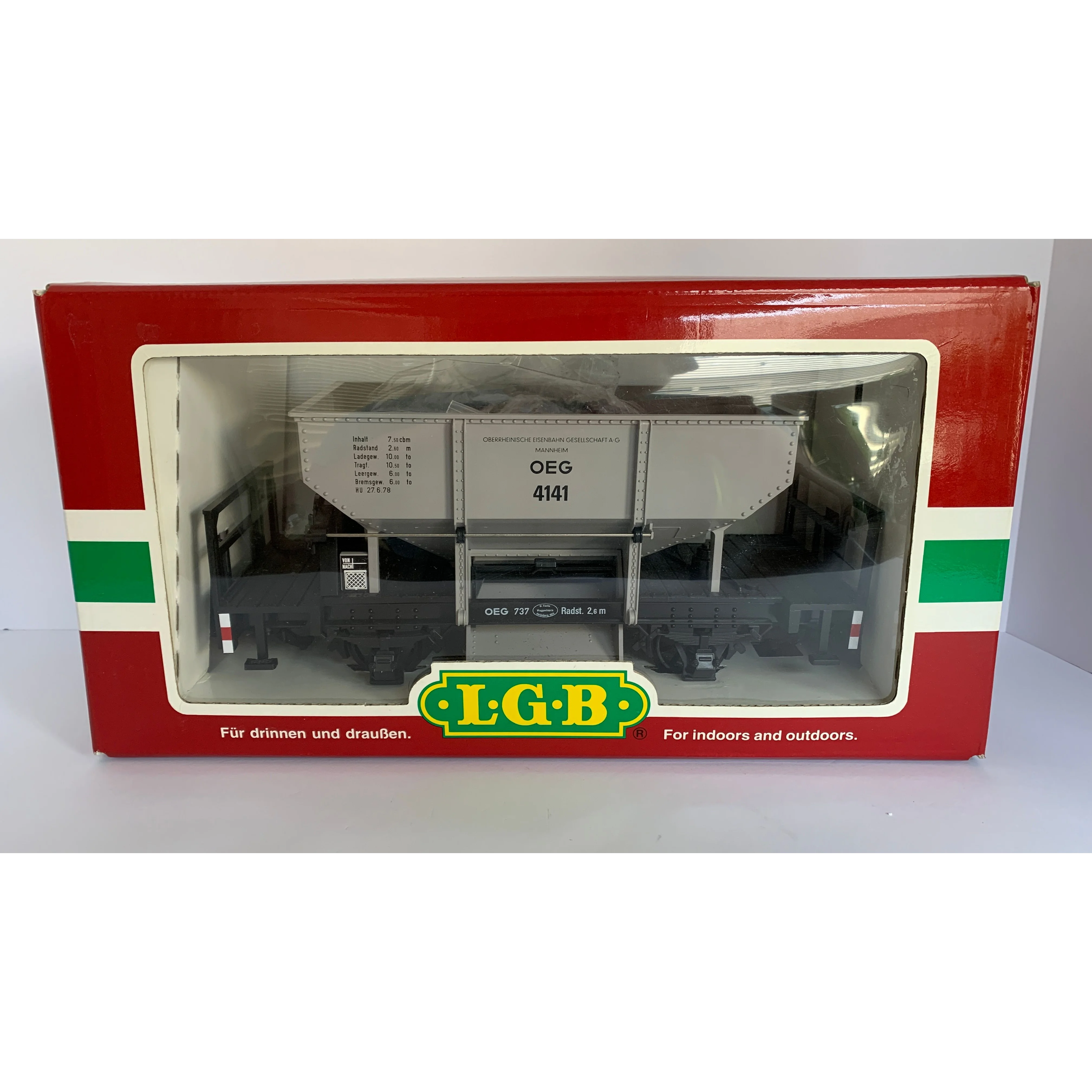 LGB G Gauge 41410 OEG Hopper Wagon