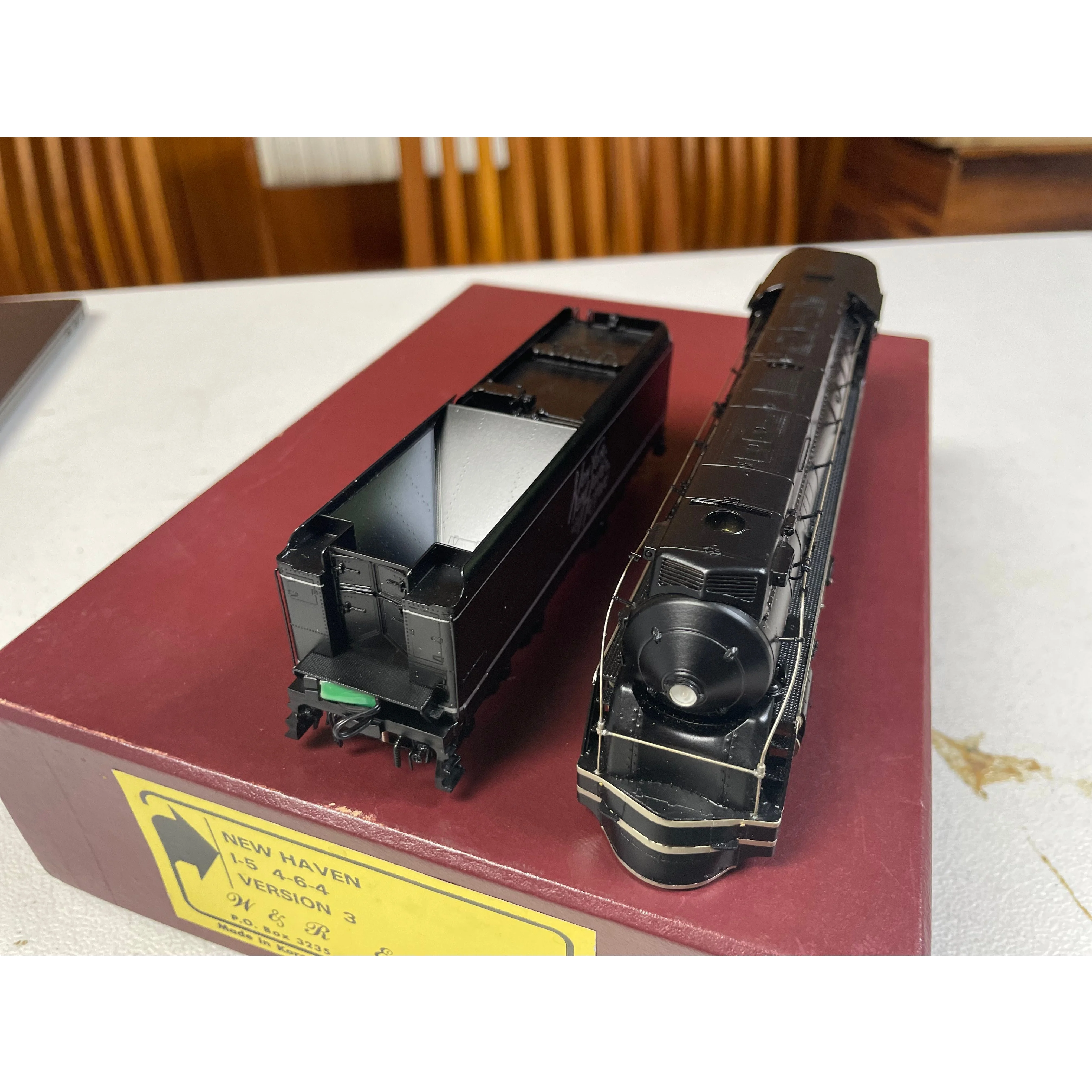 HO Brass W&R Enterprises NEW HAVEN i5 Version 3 Steam Loco #1404 DC operated LNIB — photo 11