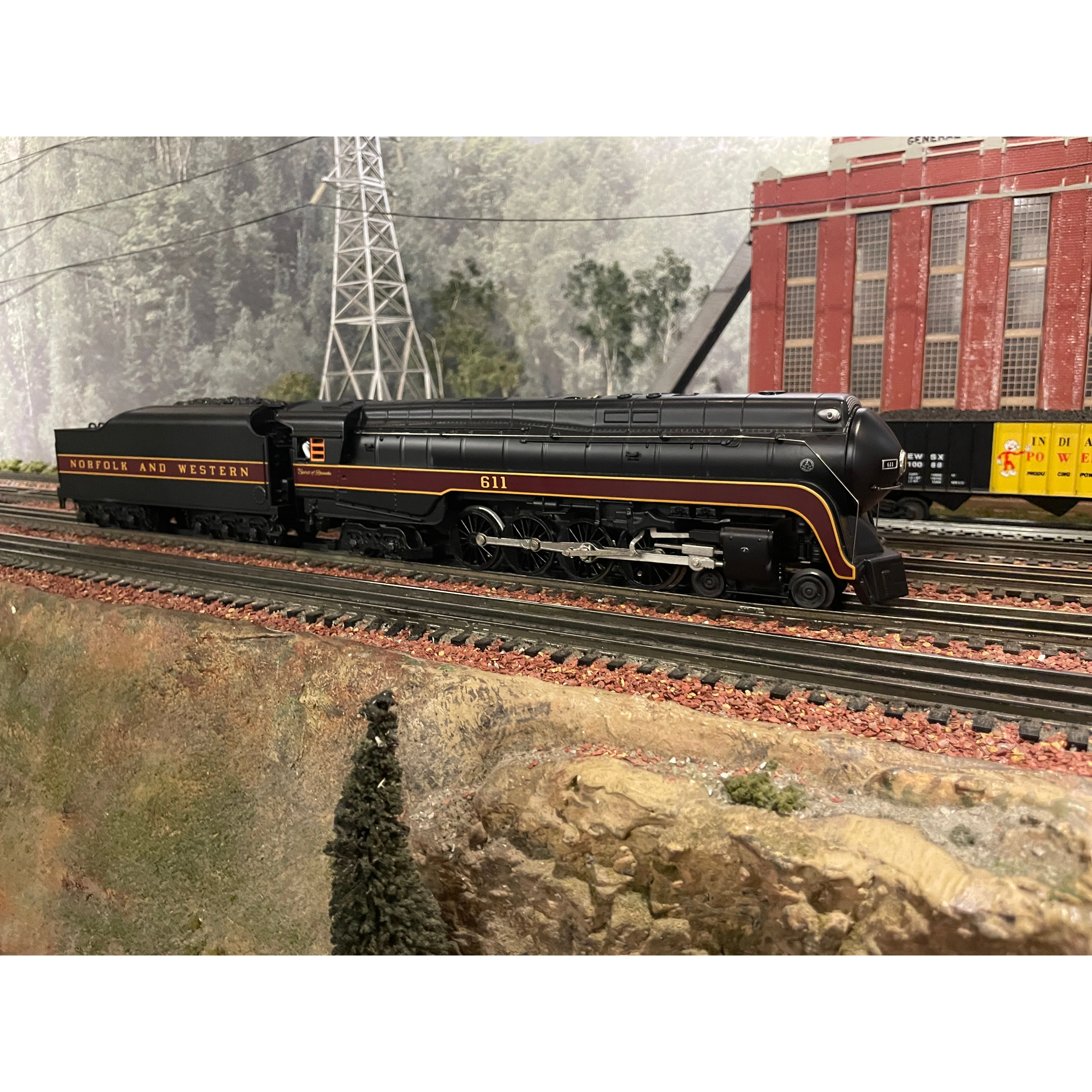 MTH Railking Imperial N&W 611 "Spirit of Roanoke" and MTH Railking Aux Tender - Image 1
