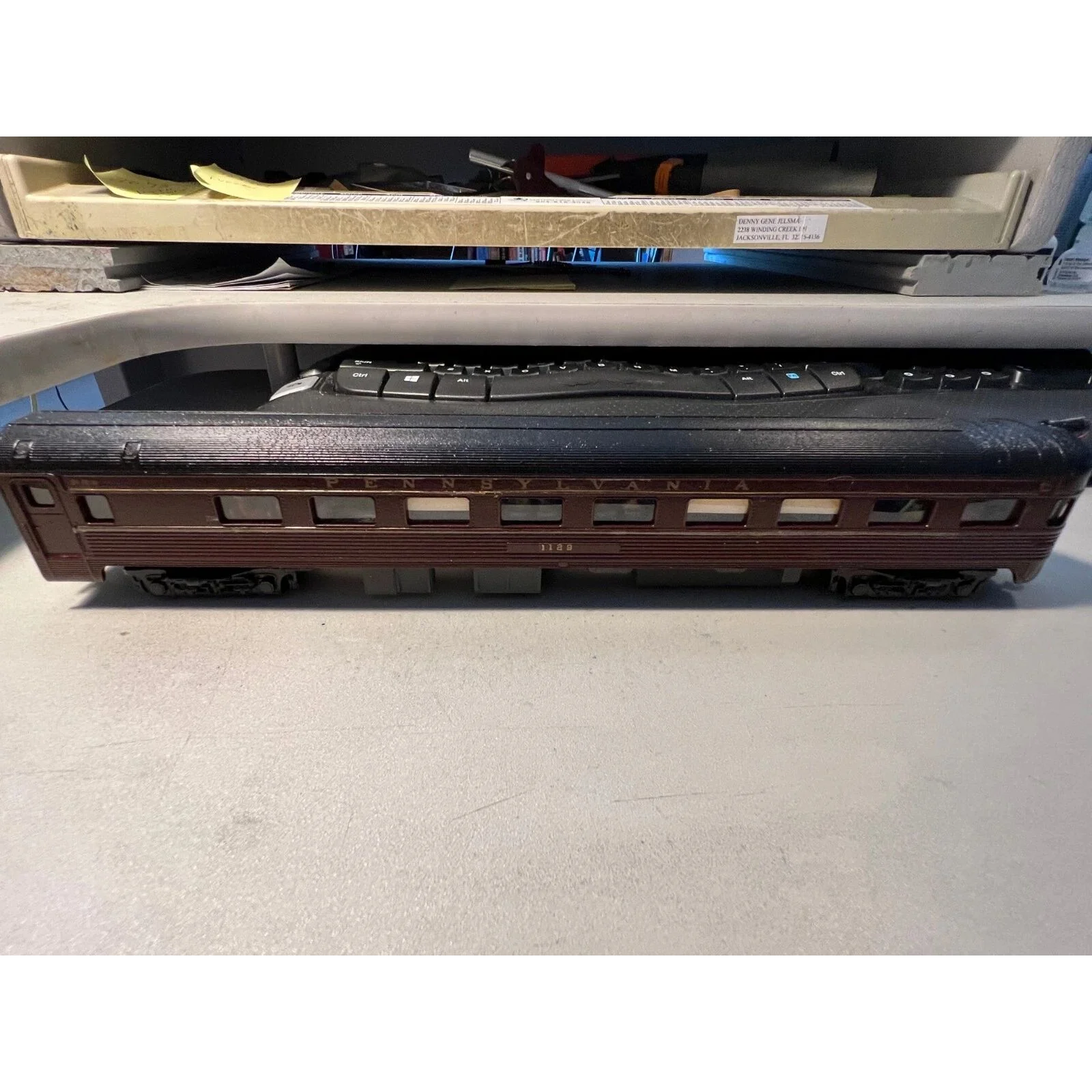 HO scale PRR OBSEVATION CAR # 1129 PASSENGER CARS BY IHC CUSTOM DETAILED & PAINT — photo 3