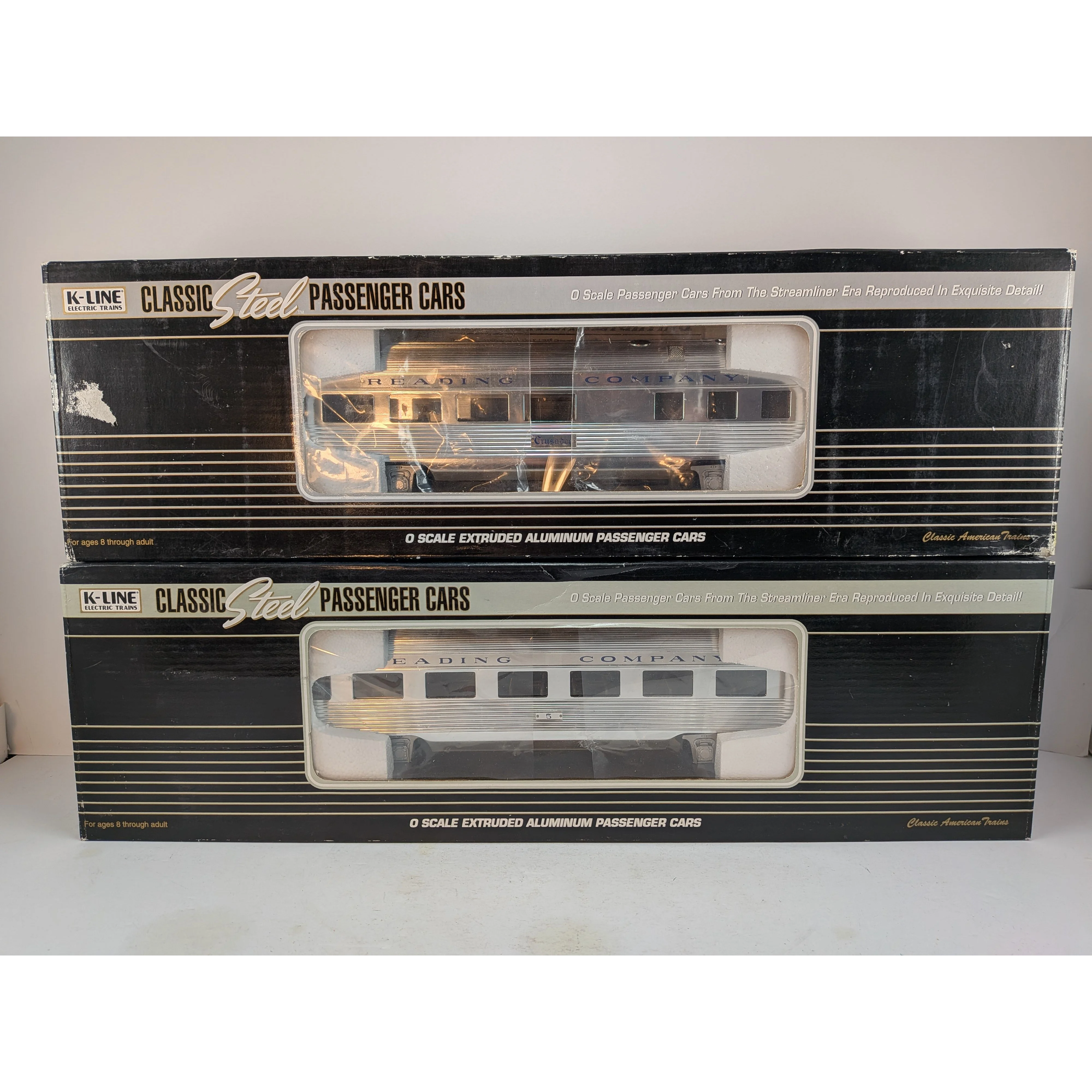 K-Line K-1925 O Gauge Reading Crusader Passenger Cars Only - Image 2