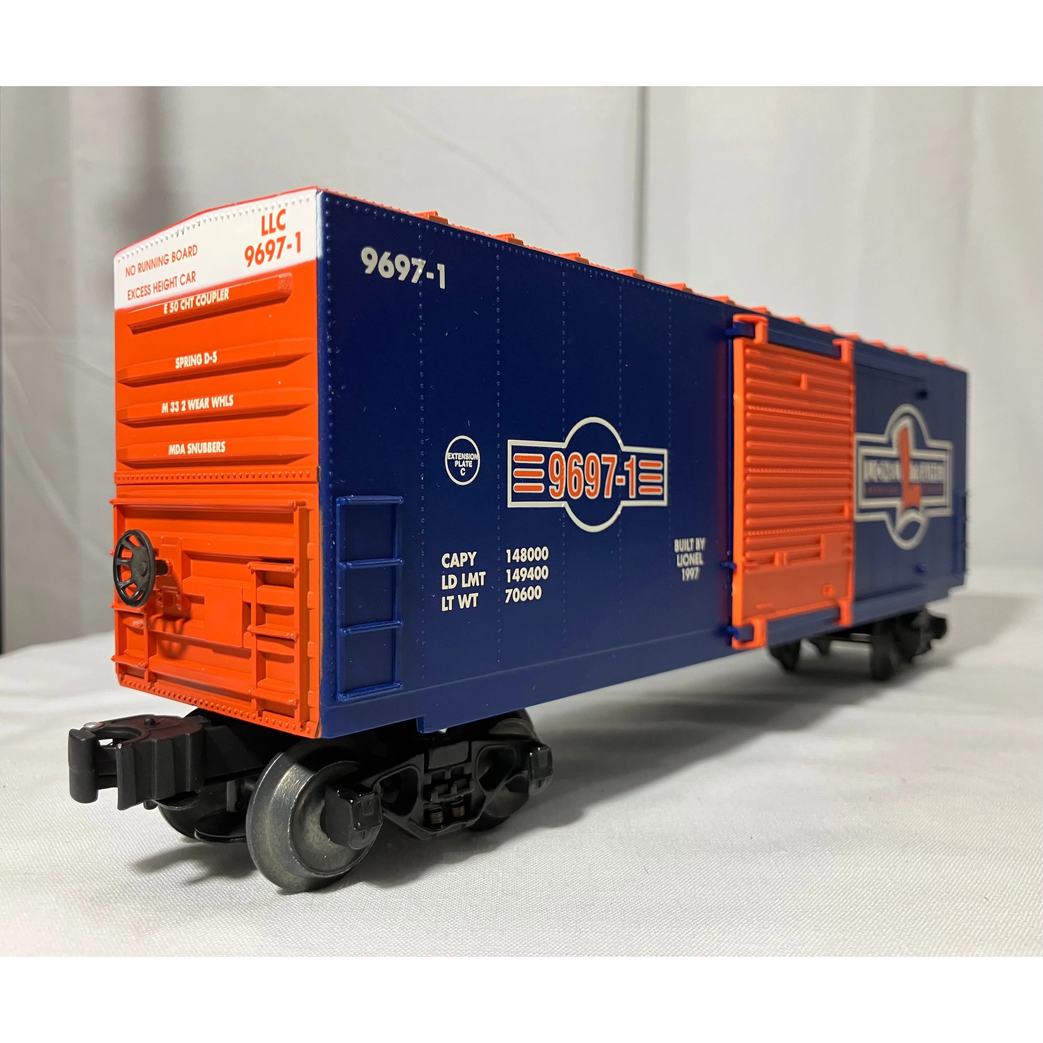 Lionel O scale 3-rail 6-29220 Centennial Series Hi-Cube Boxcar 4-car set — photo 2