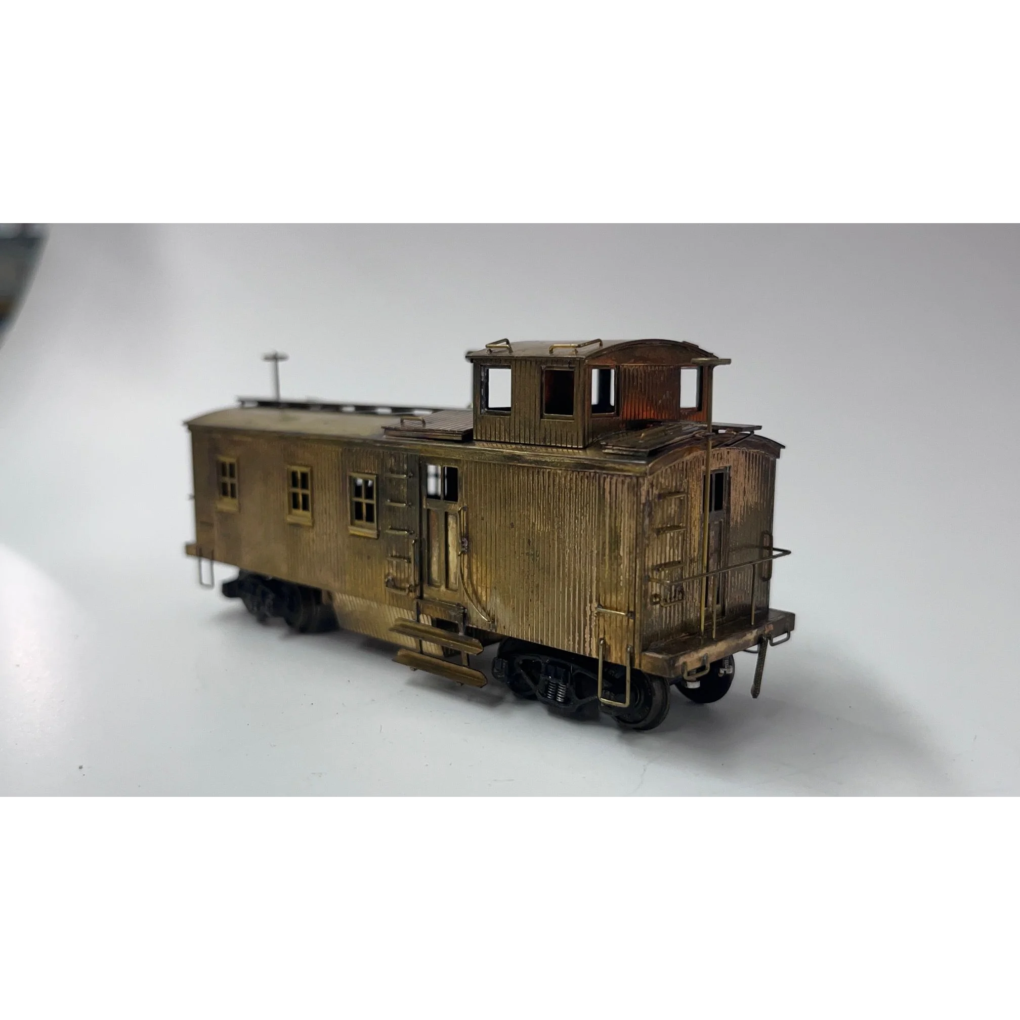 Trains Inc HO Scale Brass Santa Fe "Blind End" Wood Caboose, Unpainted — photo 3