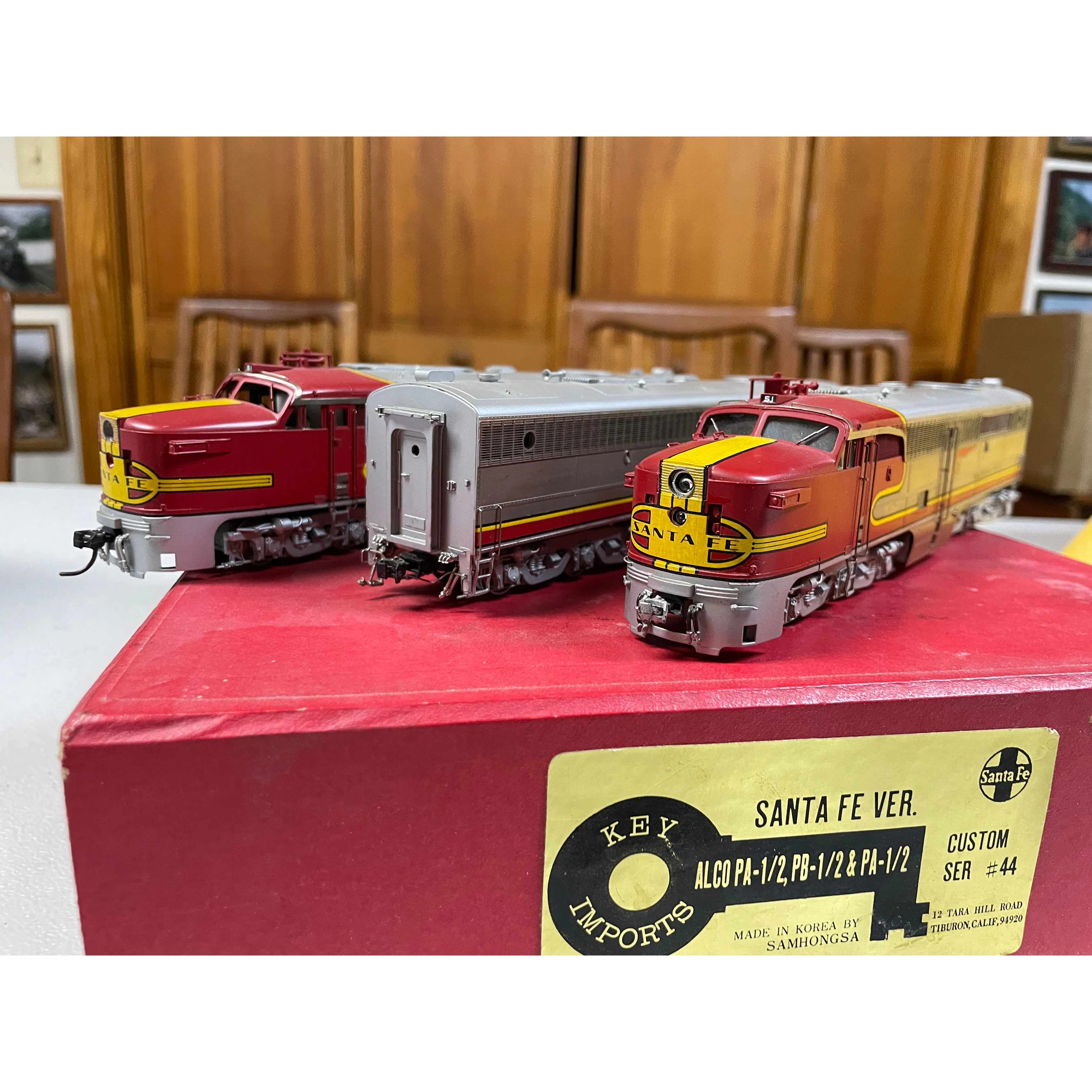 HO BRASS KEY IMPORTS SANTA FE ALCO PA-1/2 PB-1/2 PA-1/2 DIESEL SET LNIB BEAUTIFUL — photo 2