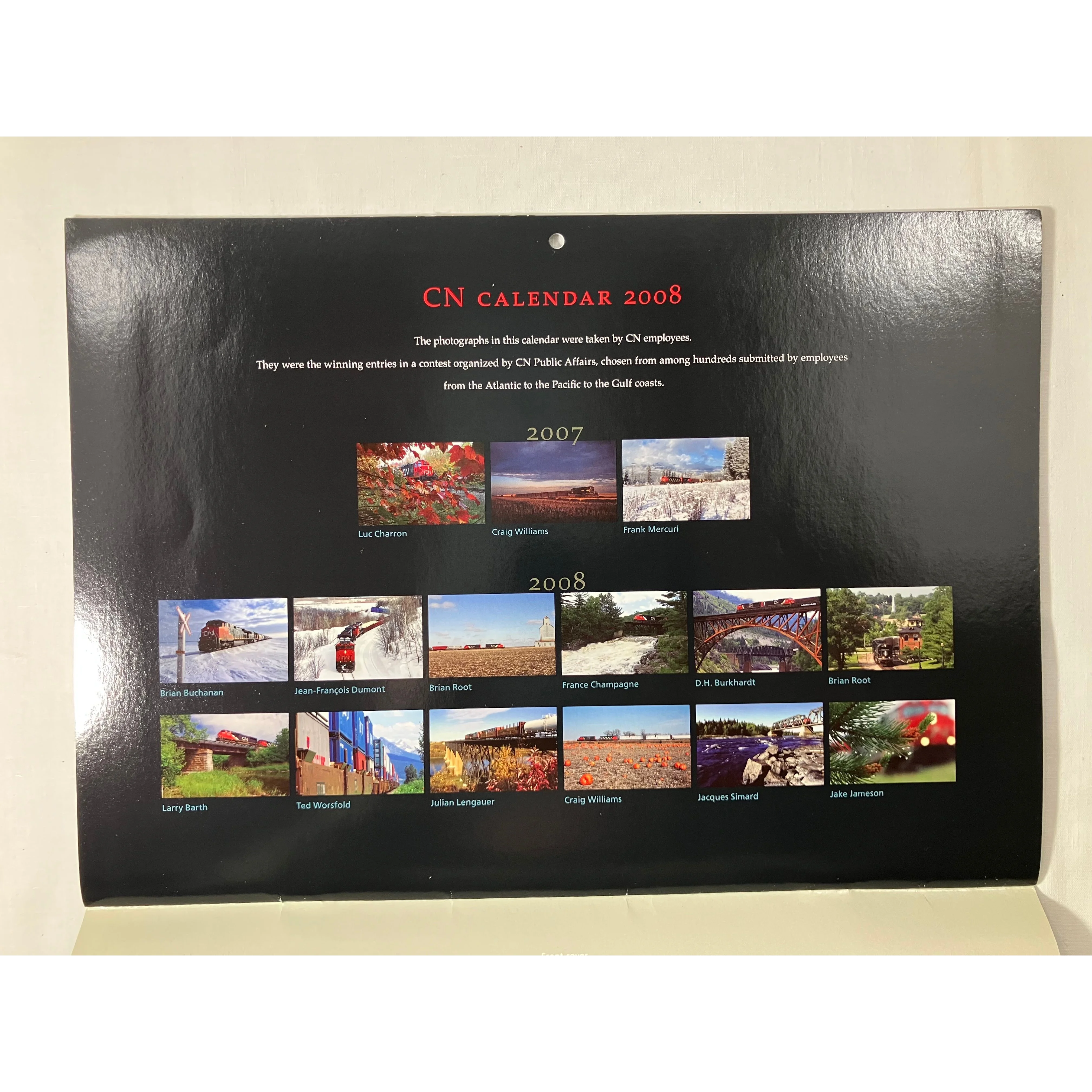 Canadian National Employees Photo Calendar 2007-2008 — photo 3