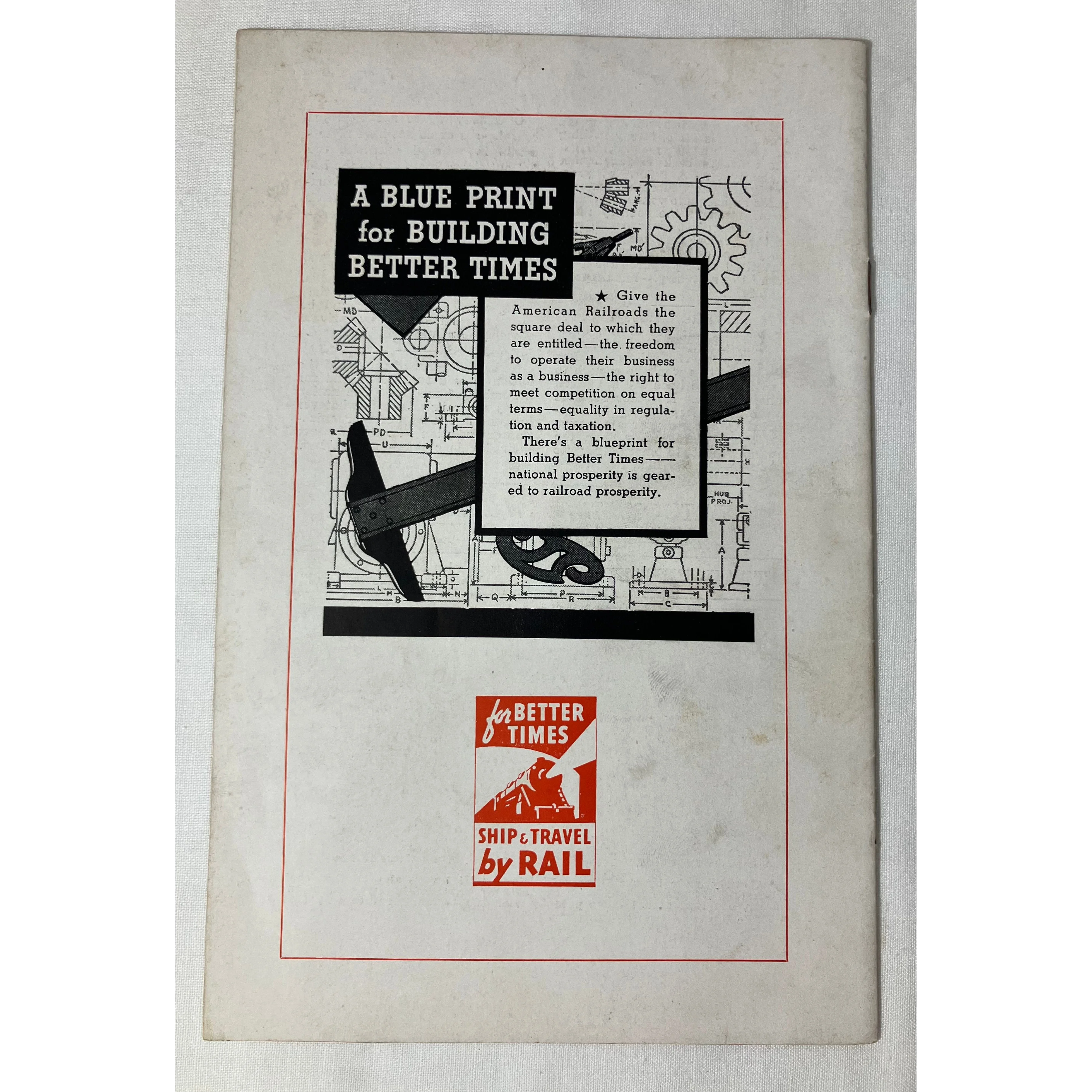 “Indiana and the Railroads” brochure, vintage 1938 — photo 2