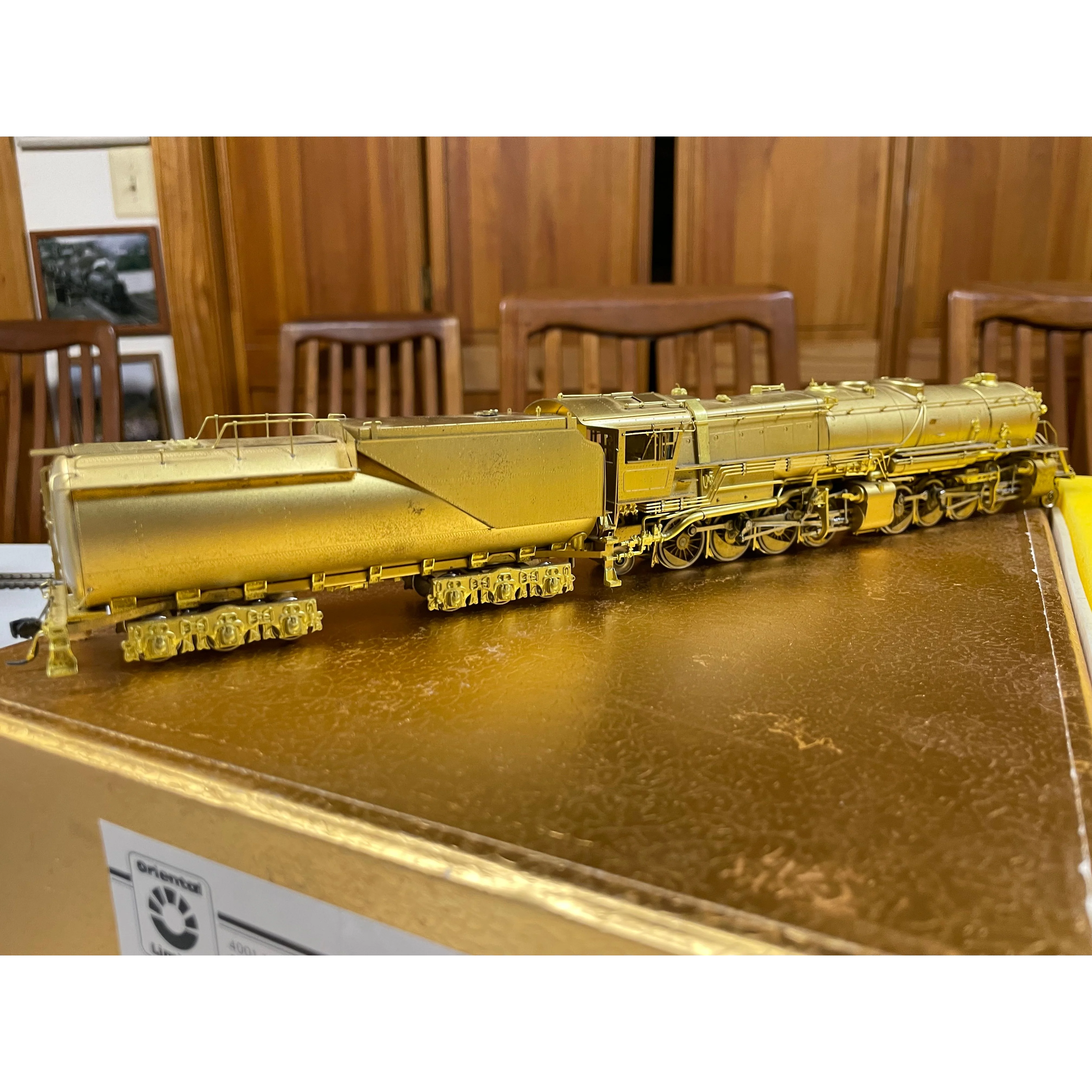 HO BRASS ORIENTAL LIMITED GREAT NORTHERN 2-8-8-2 R-1 OPEN CAB STEAM LOCOMOTIVE NIB — photo 9